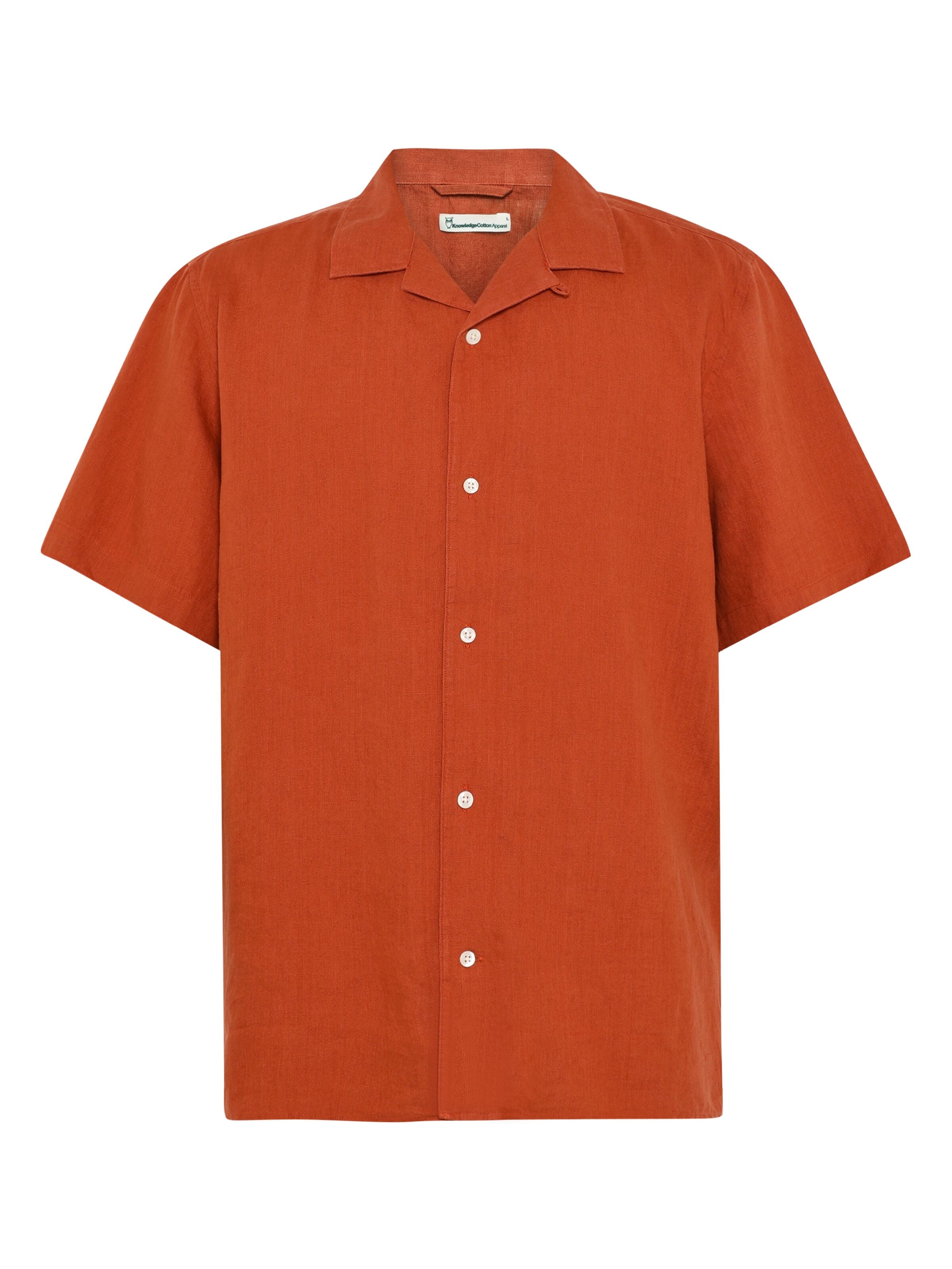 Kurzarmhemd BOXY aus Bio-Leinen