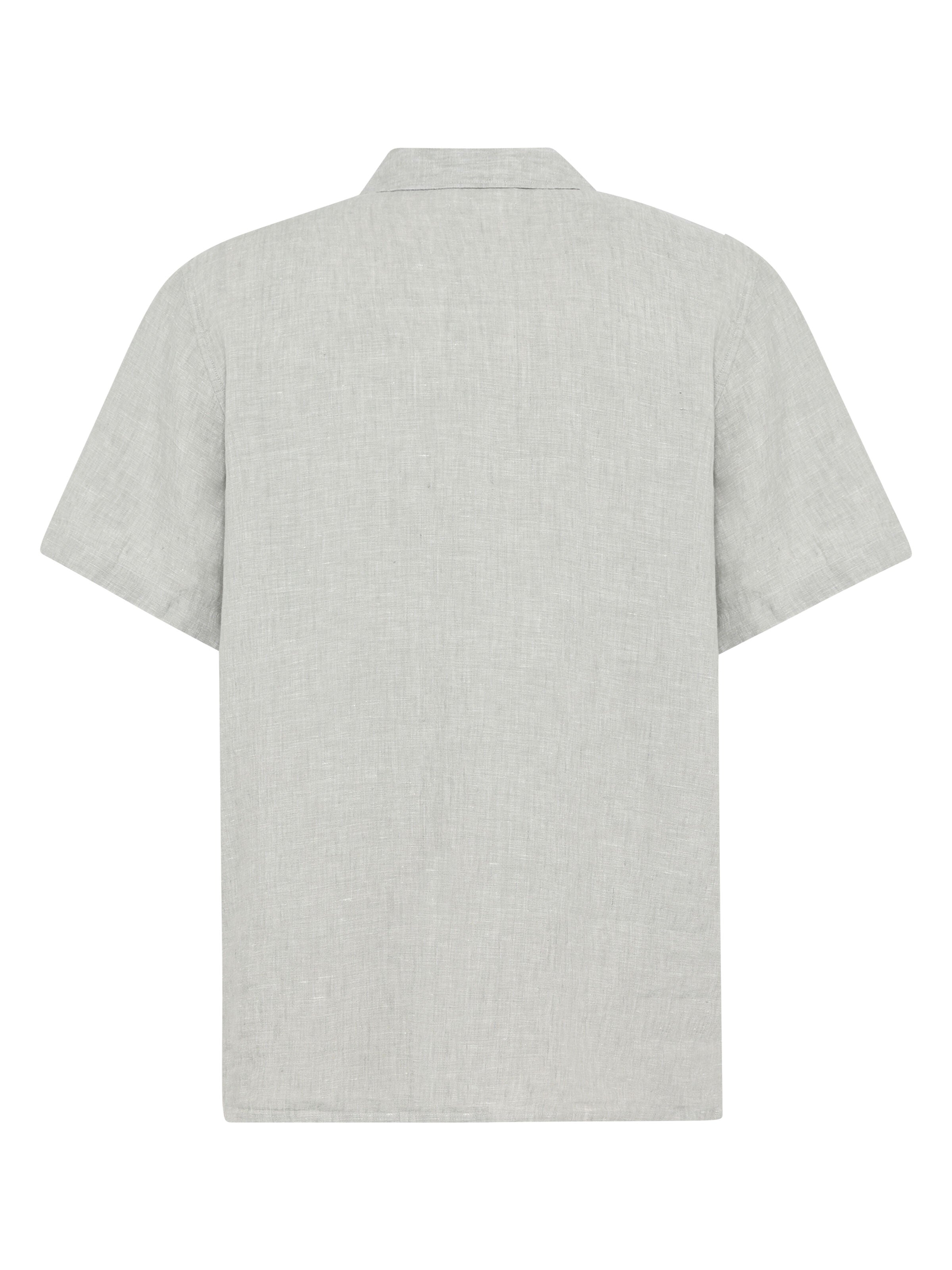 Kurzarmhemd BOXY aus Bio-Leinen