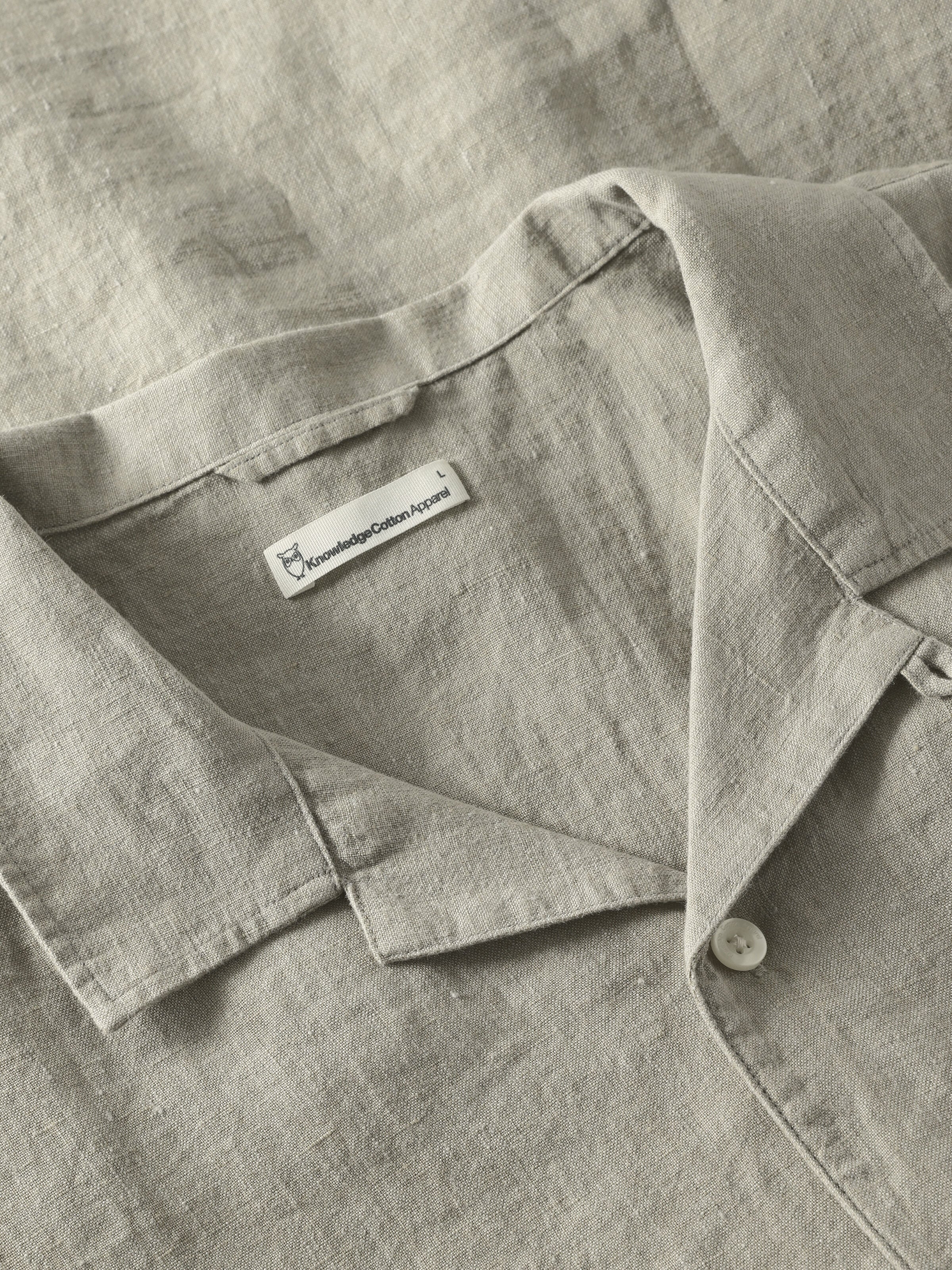 Kurzarmhemd BOXY aus Bio-Leinen