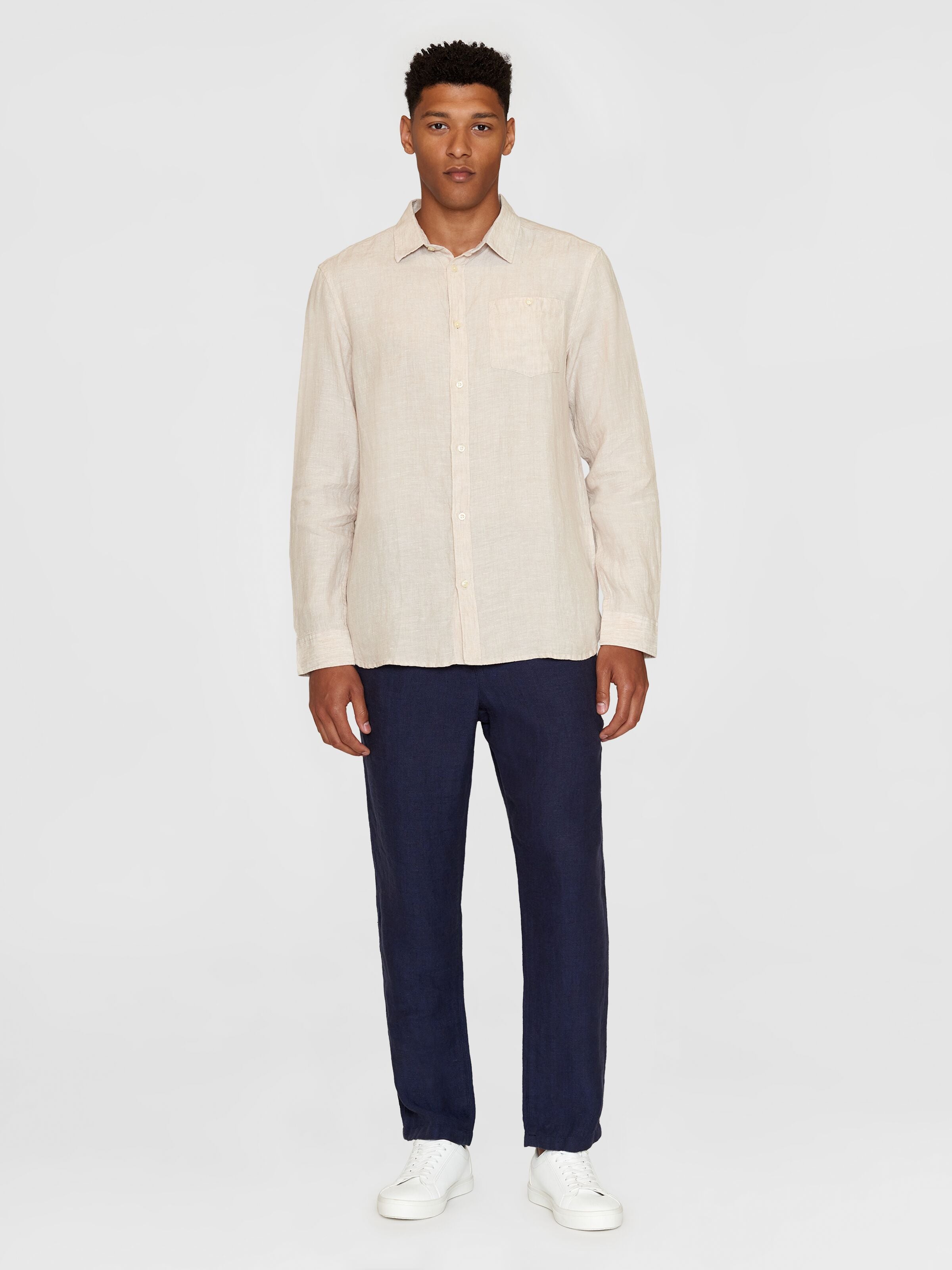 Regular Hemd aus Bio-Leinen - GOTS/Vegan