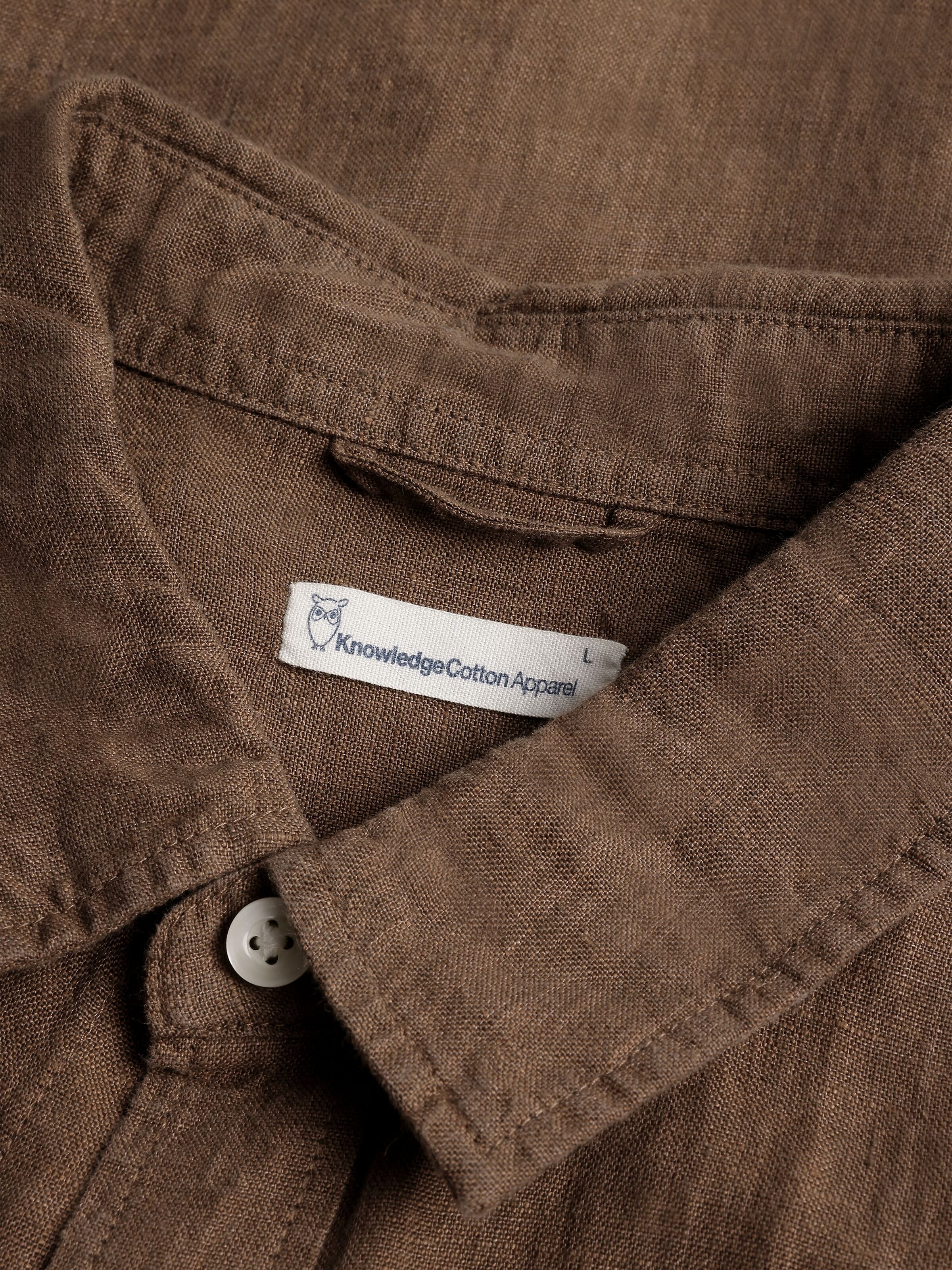 Regular Hemd aus Bio-Leinen - GOTS/Vegan