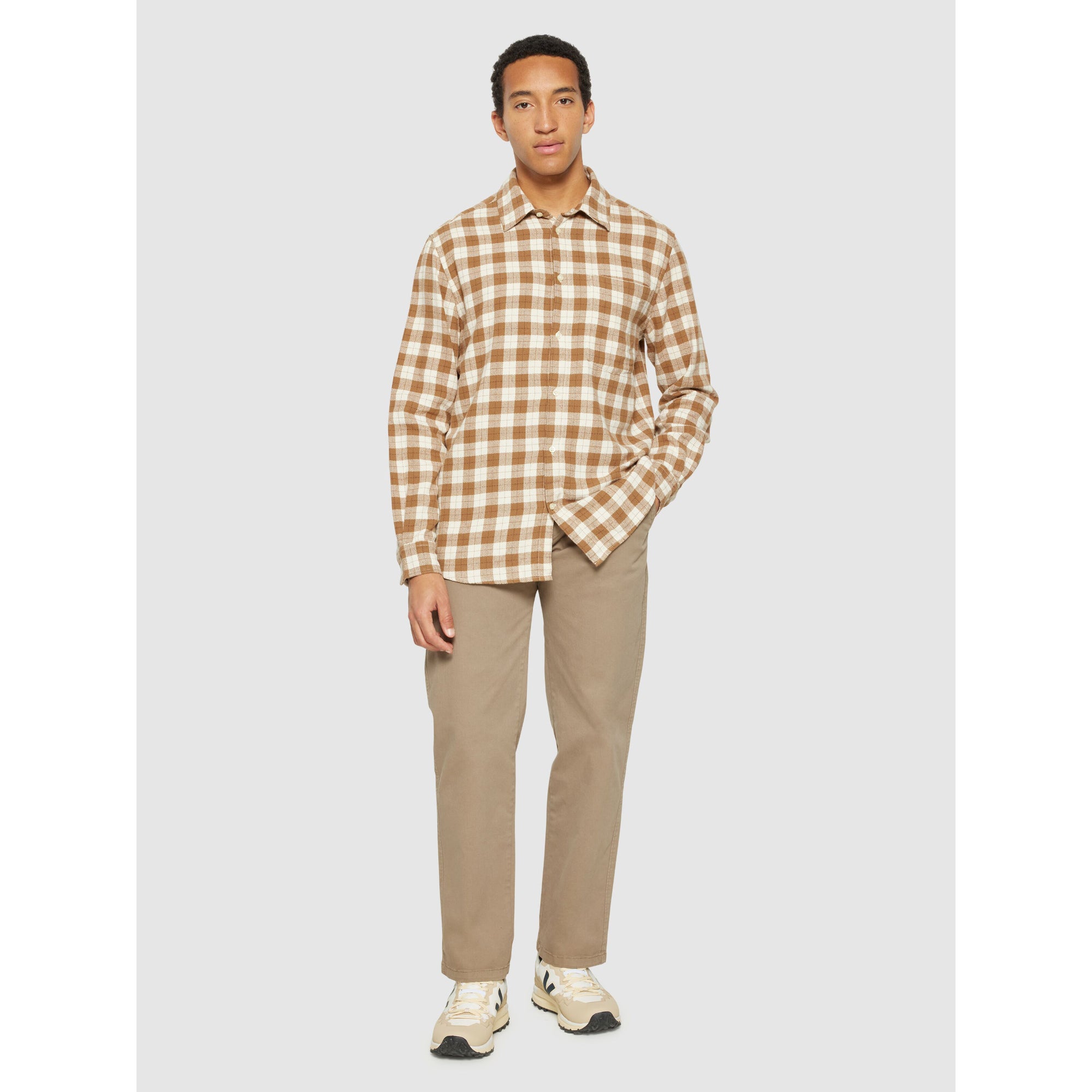 Checked Hemd Loose Fit aus Bio-Baumwolle