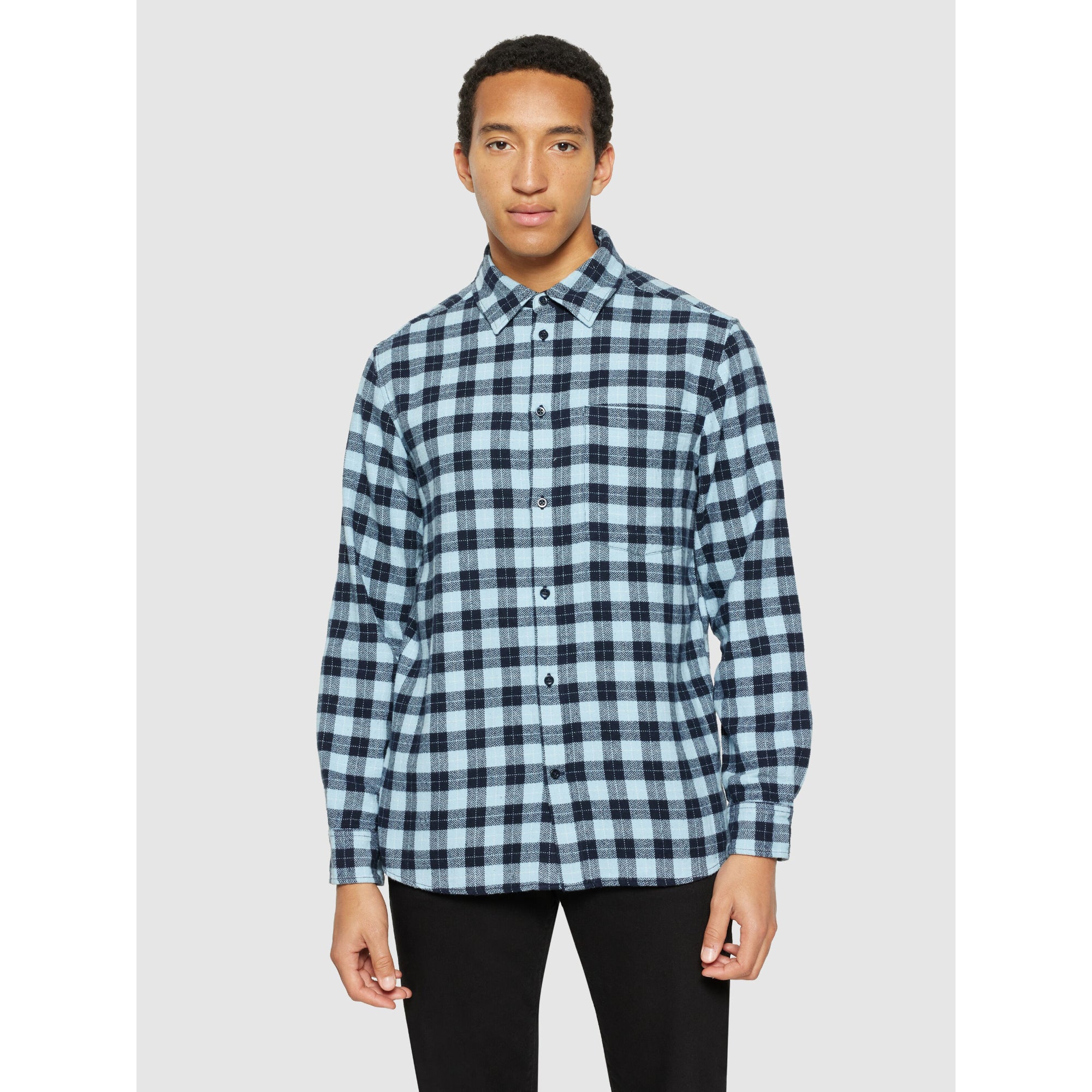 Checked Hemd Loose Fit aus Bio-Baumwolle