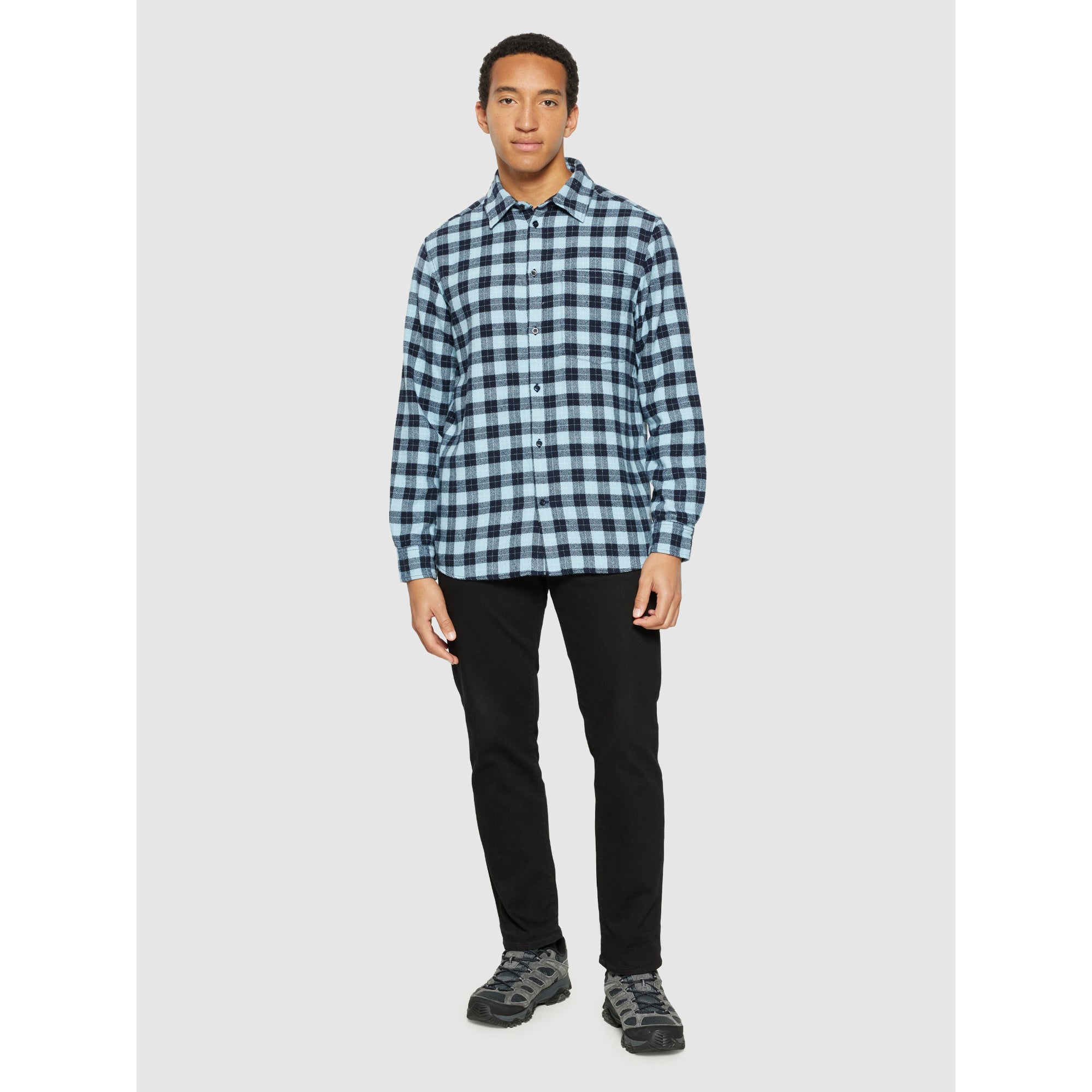 Checked Hemd Loose Fit aus Bio-Baumwolle