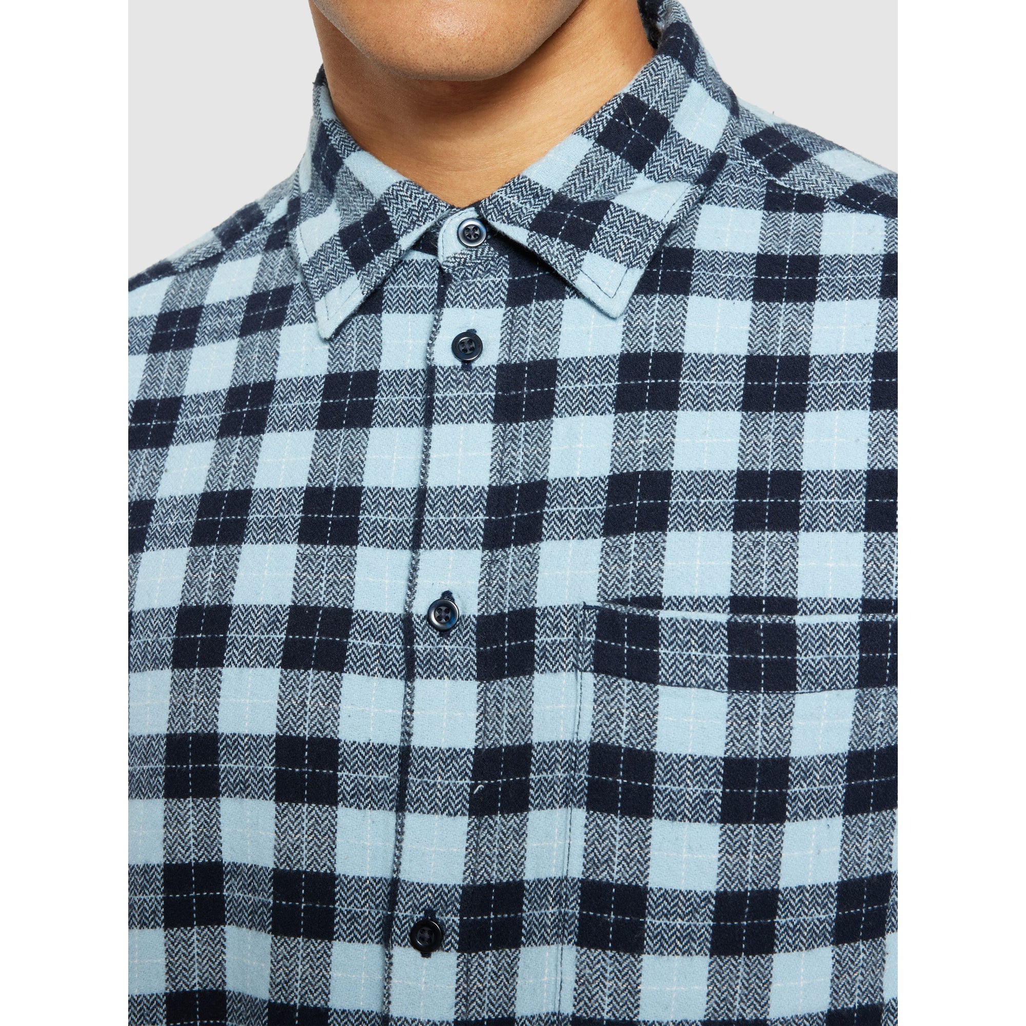 Checked Hemd Loose Fit aus Bio-Baumwolle