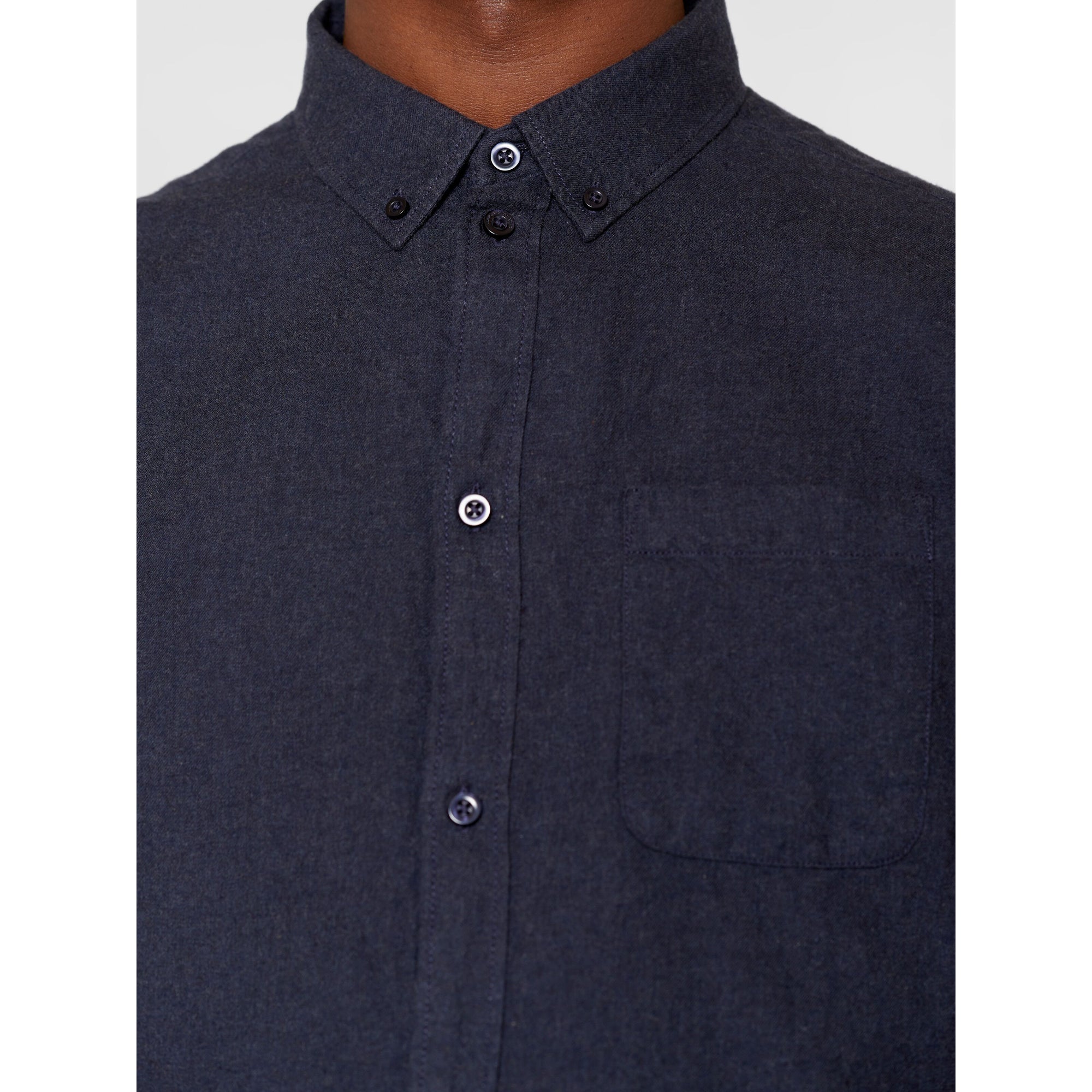 Flanell-Hemd MELANGE aus Bio-Baumwolle