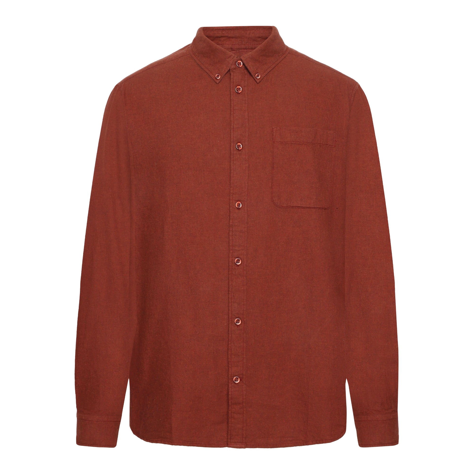 Flanell-Hemd MELANGE aus Bio-Baumwolle