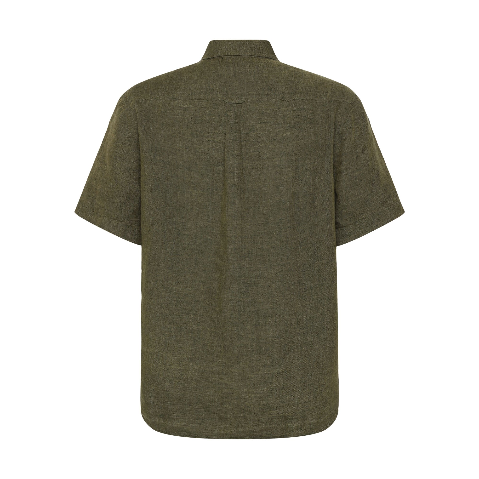 Regular Leinen-Shirt mit kurzen Ärmeln Hemd - GOTS/Vegan