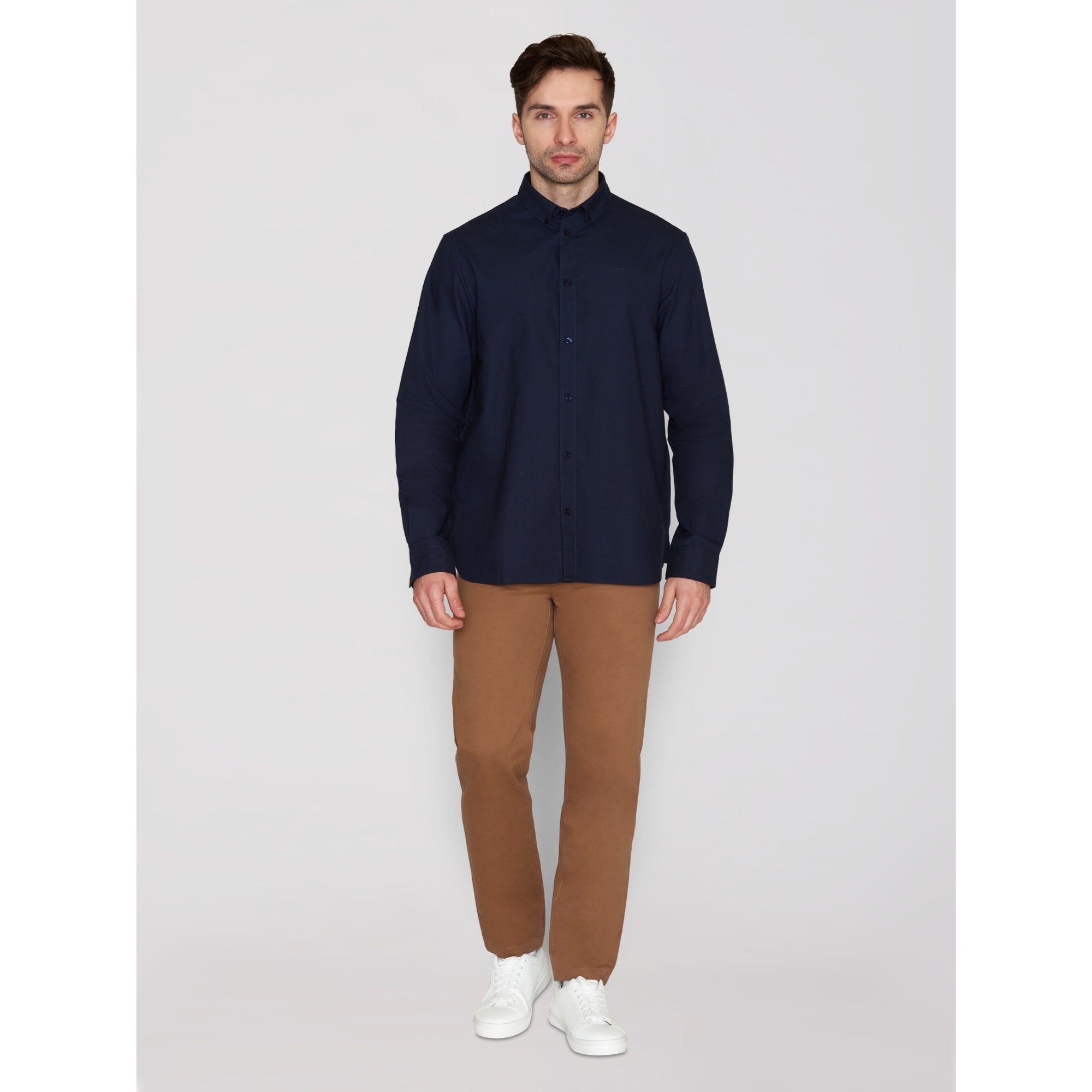 Regular Hemd HARALD Small Owl Oxford aus Bio-Baumwolle - ROC/GOTS/Vegan