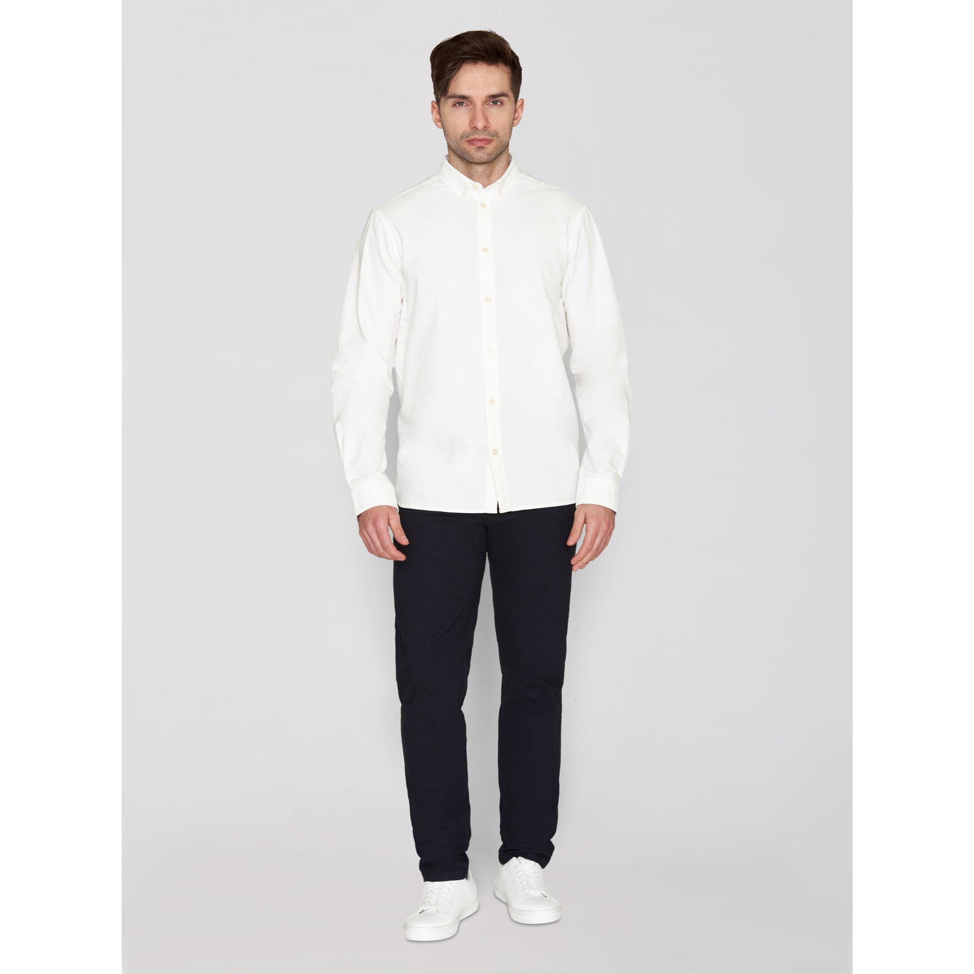 Regular Hemd HARALD Small Owl Oxford aus Bio-Baumwolle - ROC/GOTS/Vegan