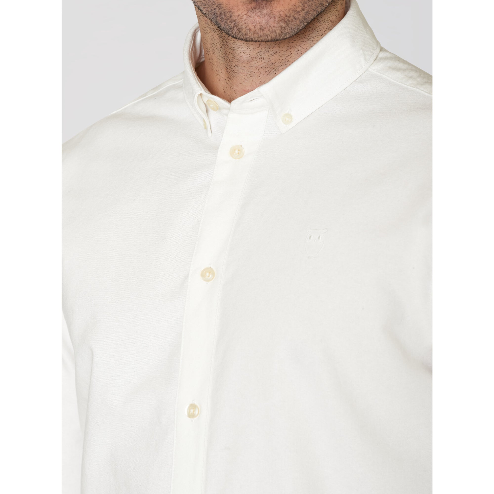 Regular Hemd HARALD Small Owl Oxford aus Bio-Baumwolle - ROC/GOTS/Vegan