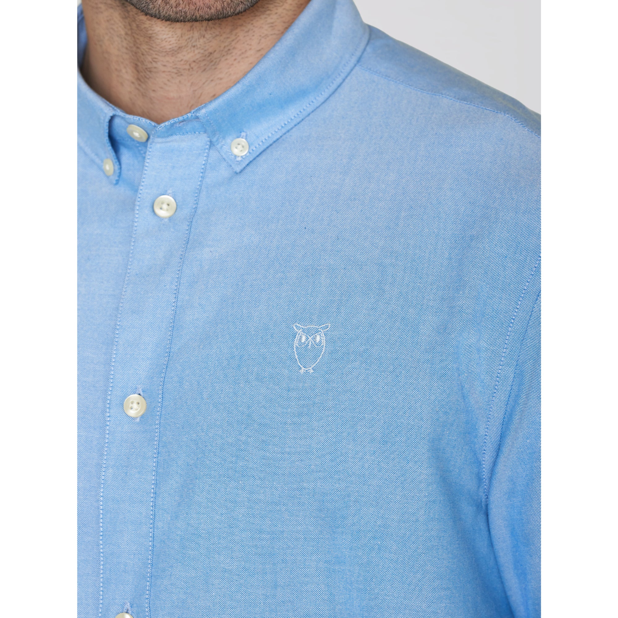 Regular Hemd HARALD Small Owl Oxford aus Bio-Baumwolle - ROC/GOTS/Vegan