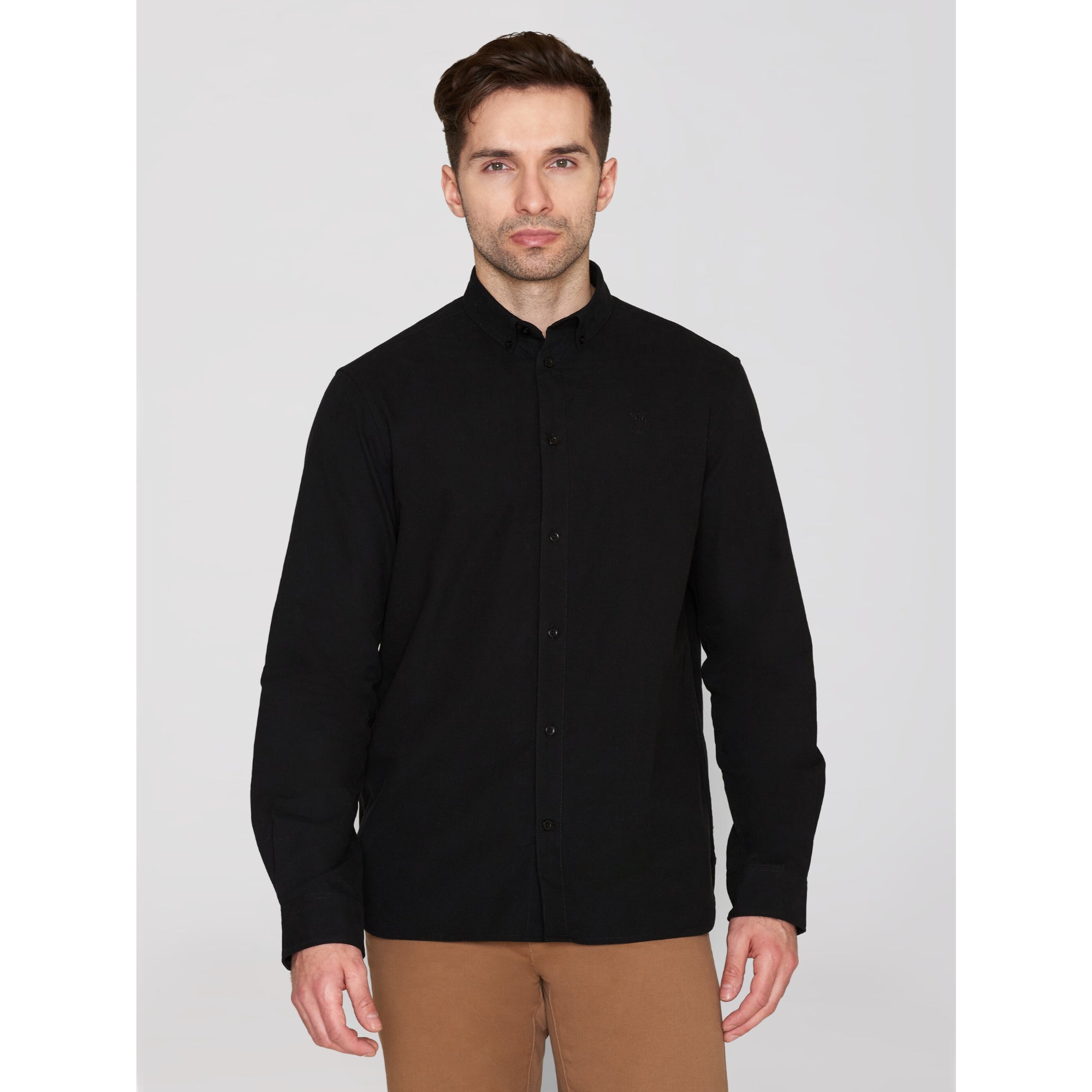 Regular Hemd HARALD Small Owl Oxford aus Bio-Baumwolle - ROC/GOTS/Vegan