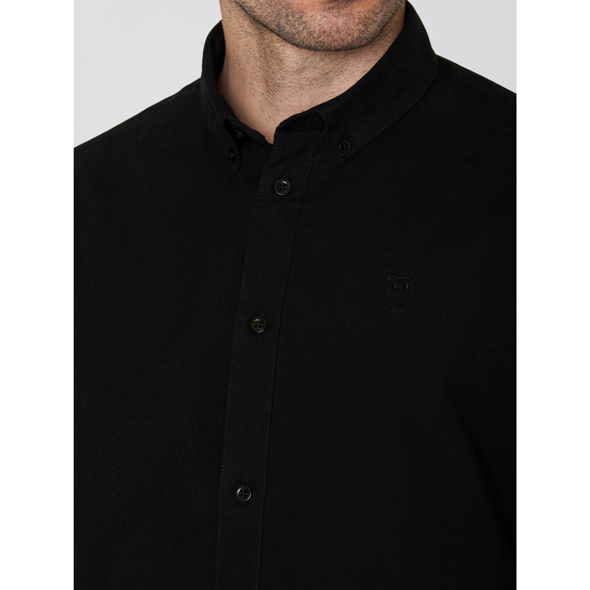 Regular Hemd HARALD Small Owl Oxford aus Bio-Baumwolle - ROC/GOTS/Vegan