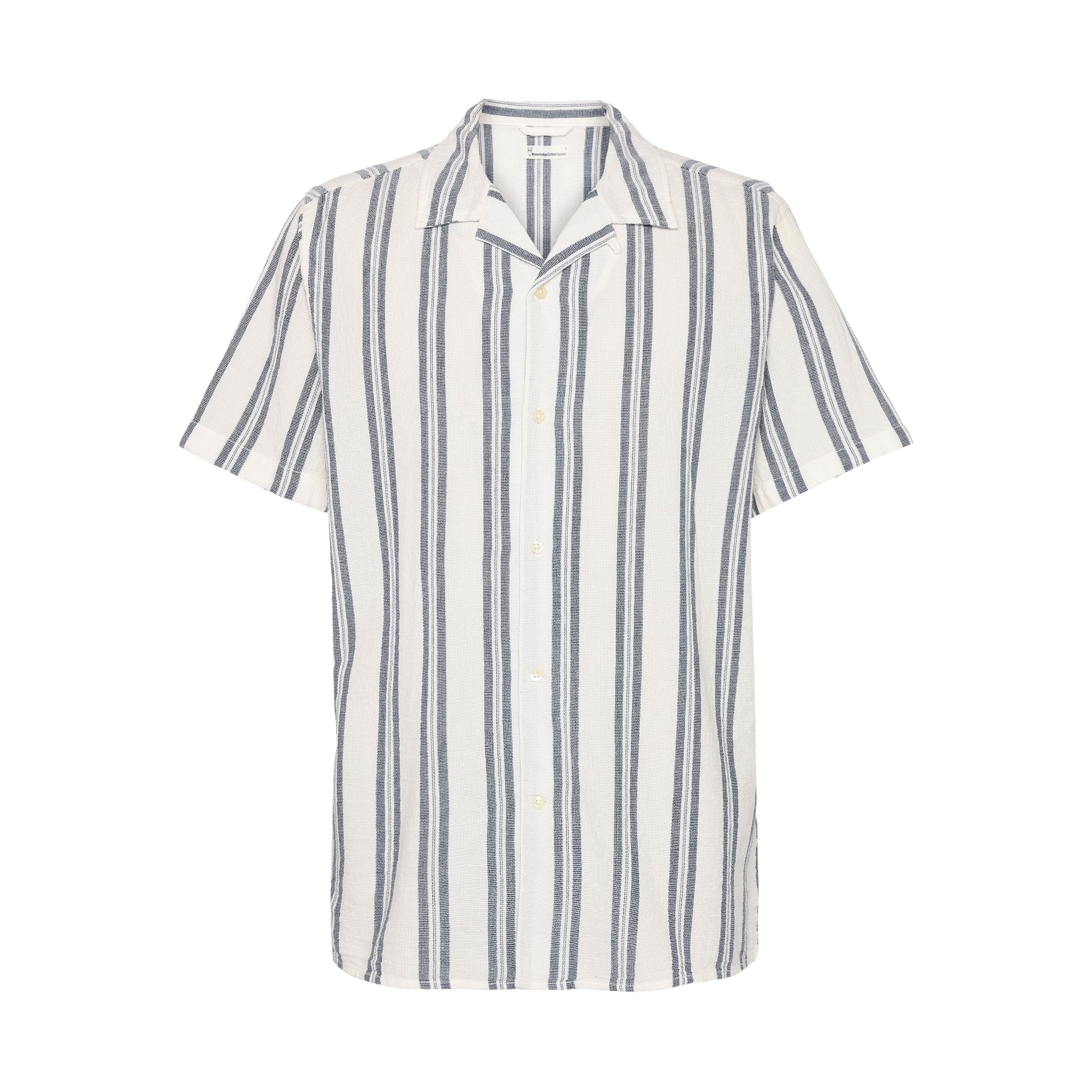 Box kurzärmliges gestreiftes Baumwollshirt Hemd GOTS/Vegan