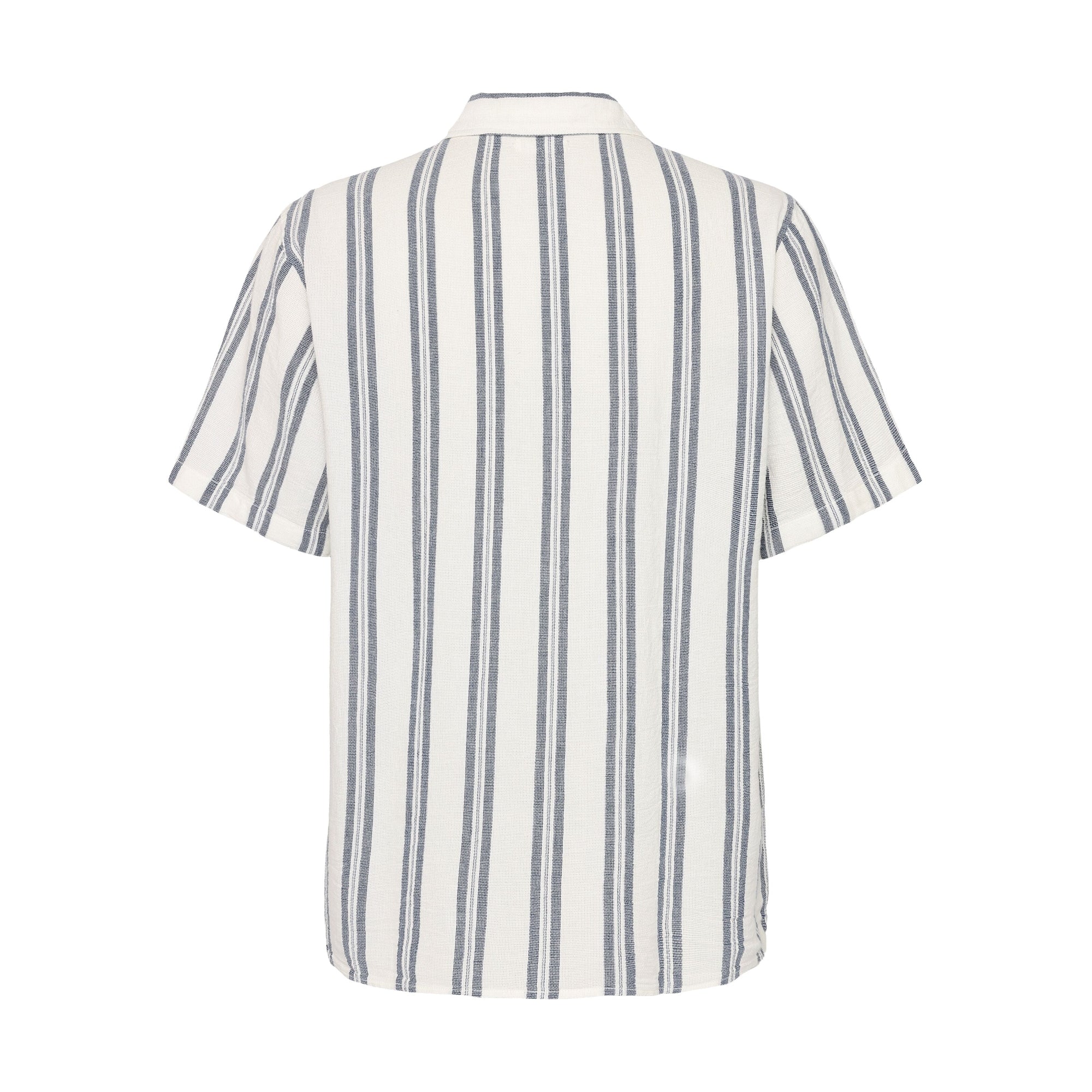 Box kurzärmliges gestreiftes Baumwollshirt Hemd GOTS/Vegan