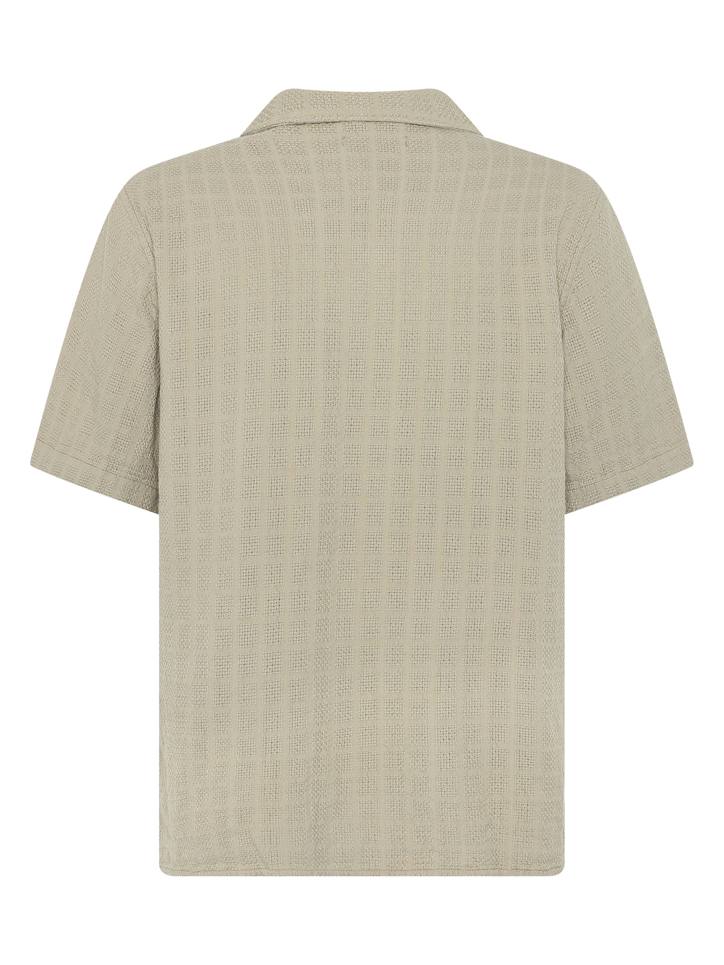 Kurzarm Hemd mit Strucktur aus Bio-Baumwolle