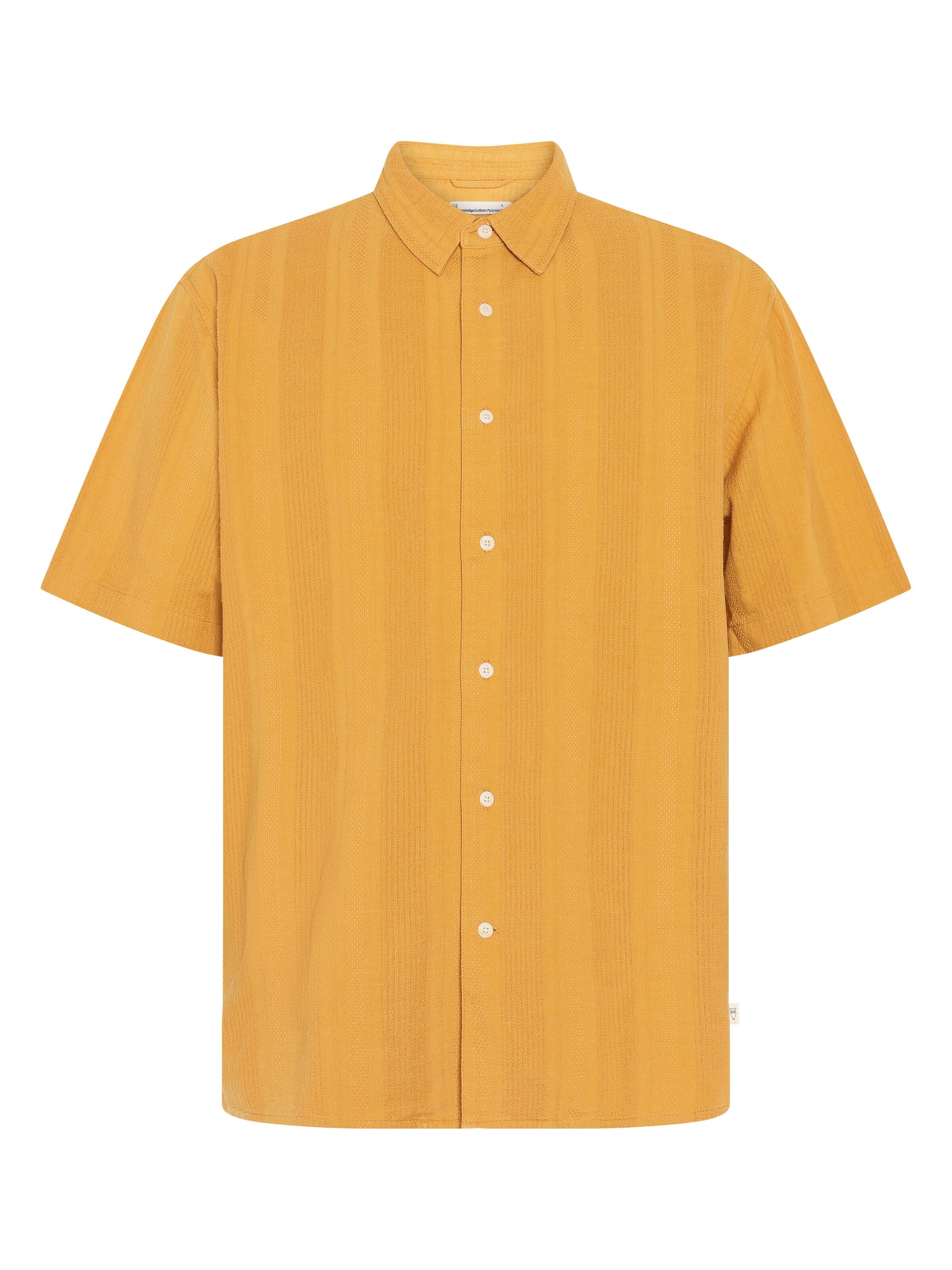 Lockeres Kurzarmshirt mit Struktur aus Bio-Baumwolle