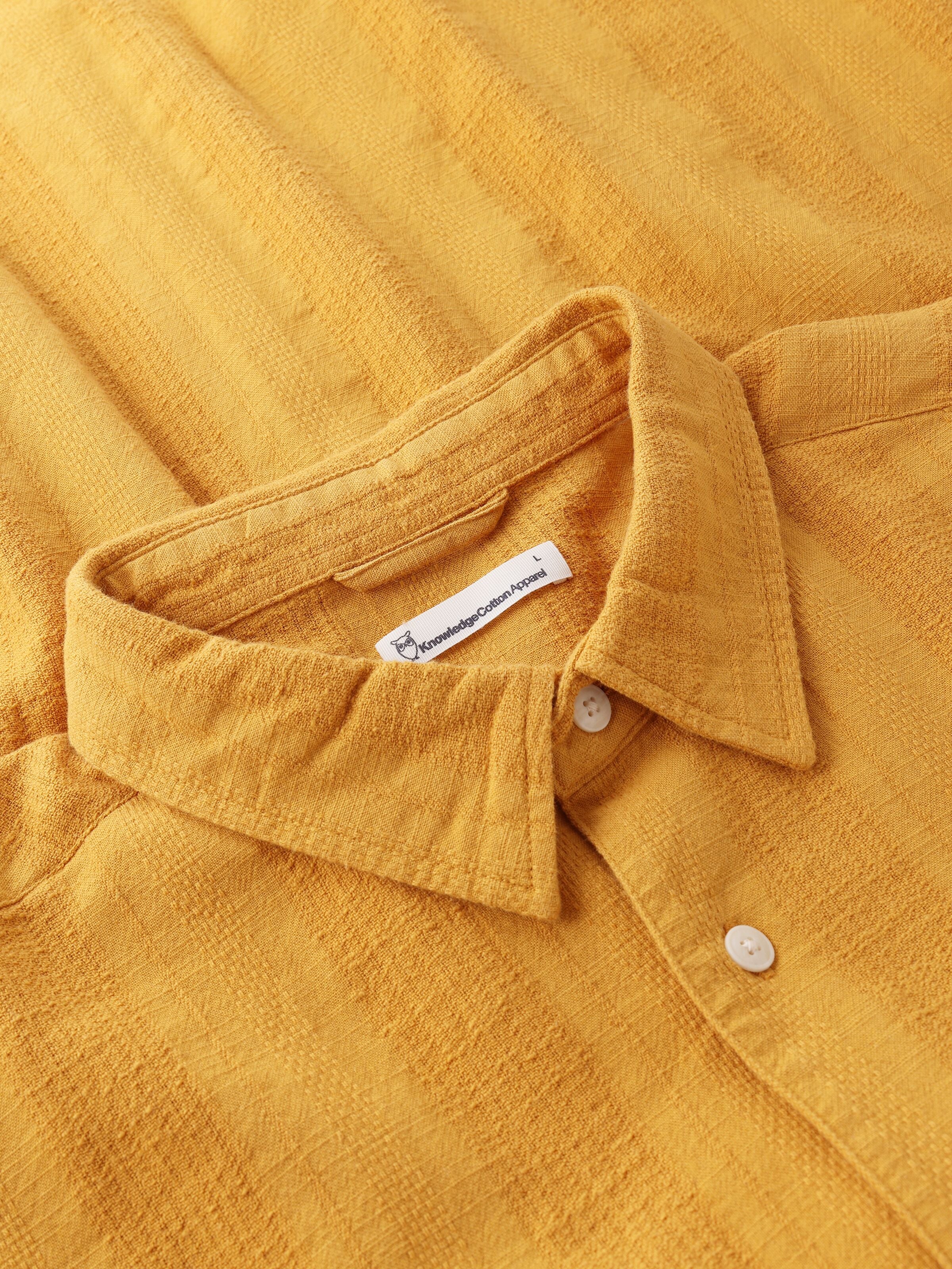 Lockeres Kurzarmshirt mit Struktur aus Bio-Baumwolle