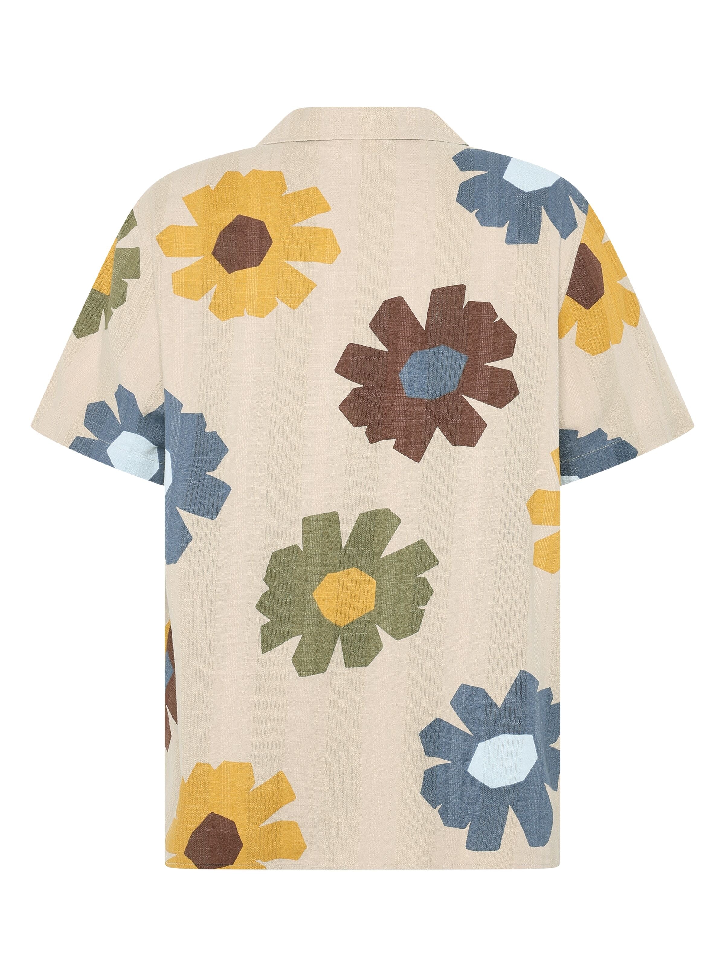 Lockeres Kurzarmhemd mit Print aus Bio-Baumwolle