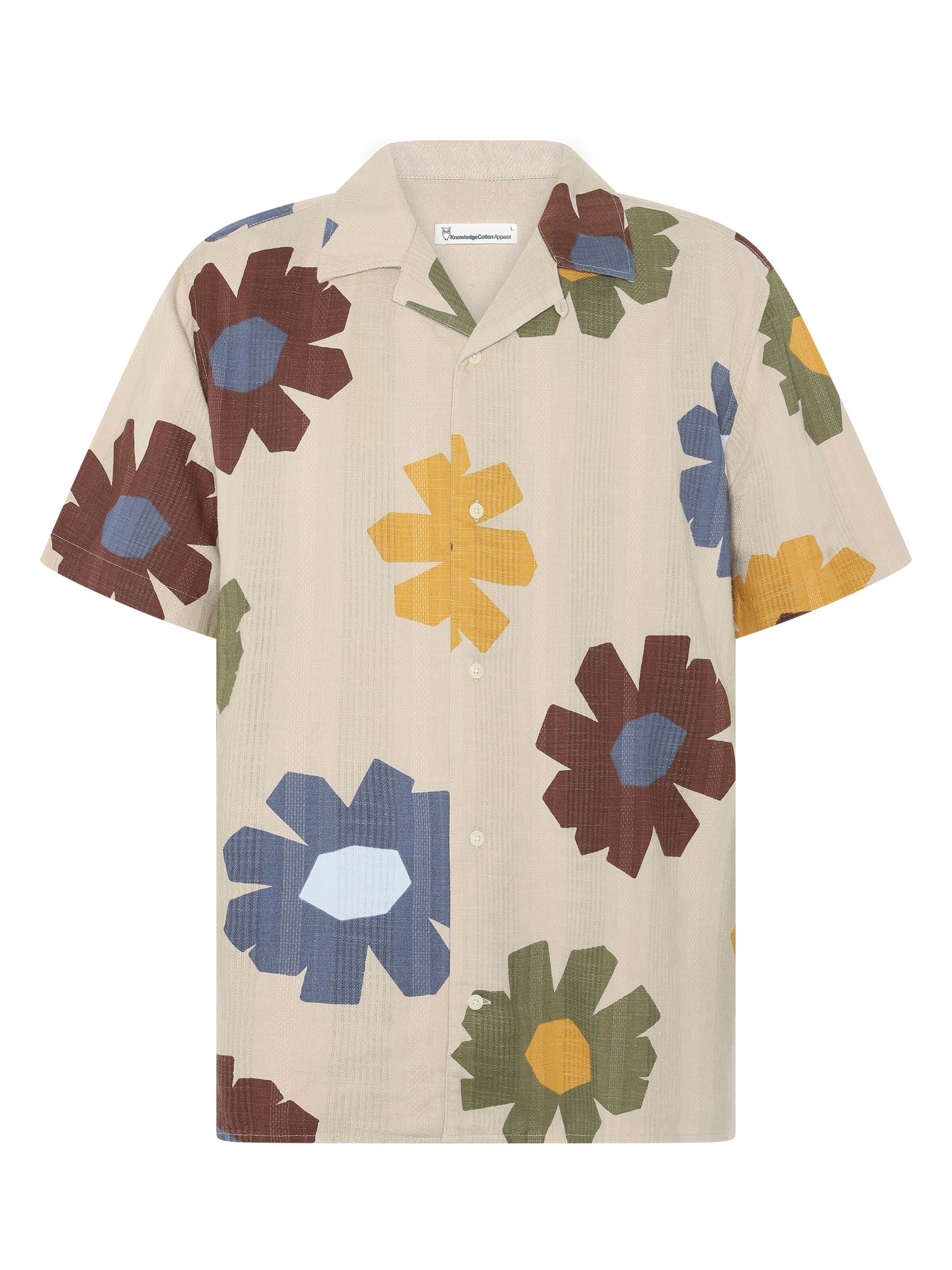 Lockeres Kurzarmhemd mit Print aus Bio-Baumwolle