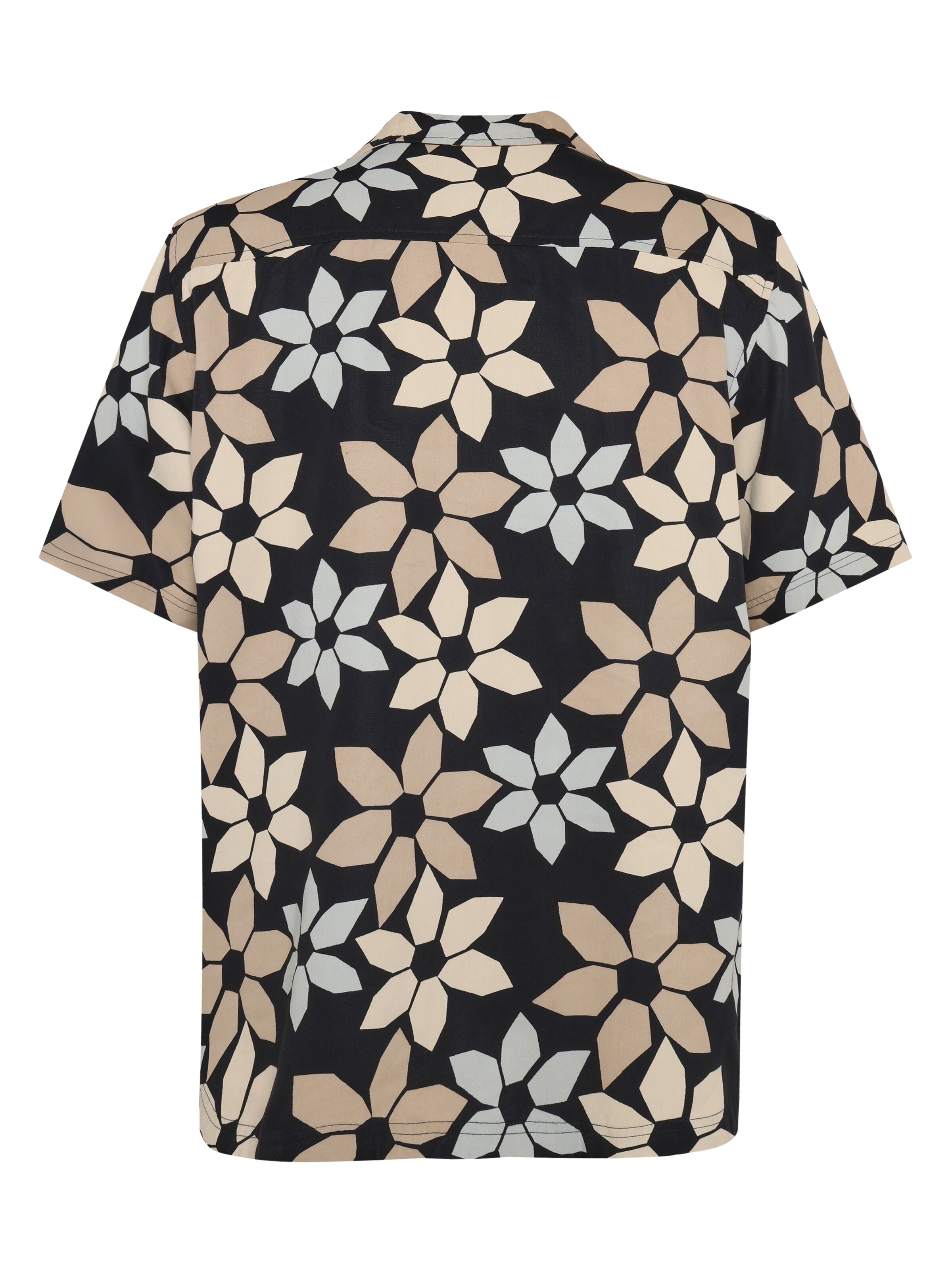 Kurzärmeliges Hemd mit Blumenprint aus Tencel