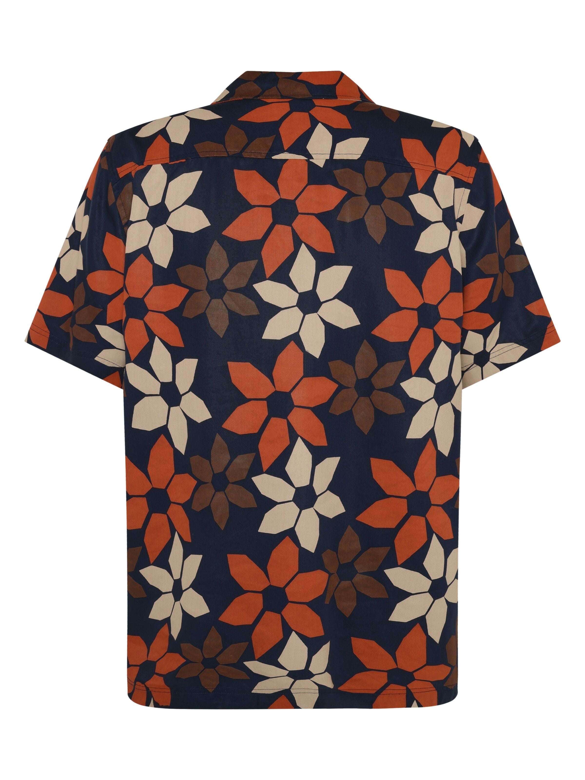 Kurzärmeliges Hemd mit Blumenprint aus Tencel