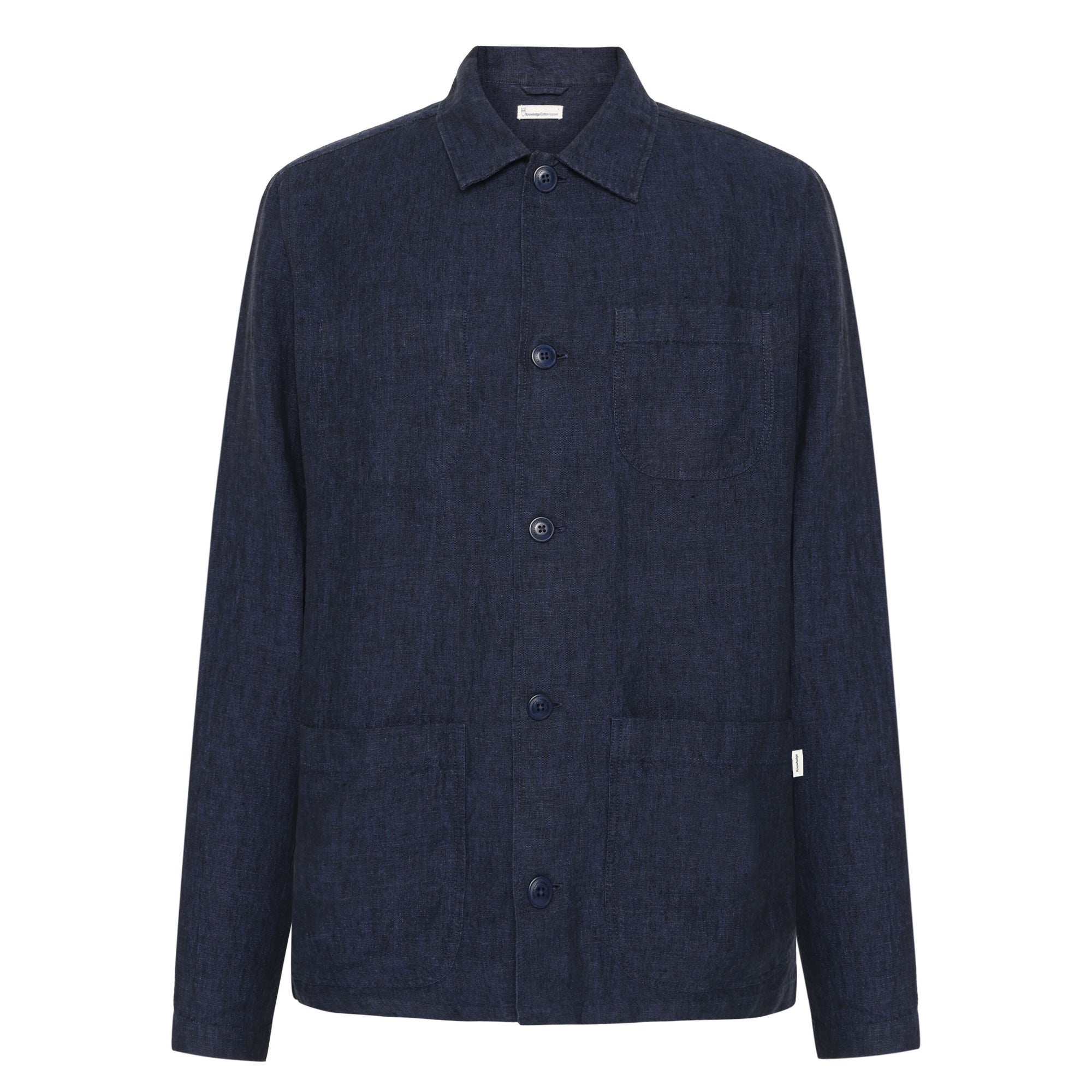 Regular-Overshirt Hemd aus Bio-Leinen- GOTS/Vegan