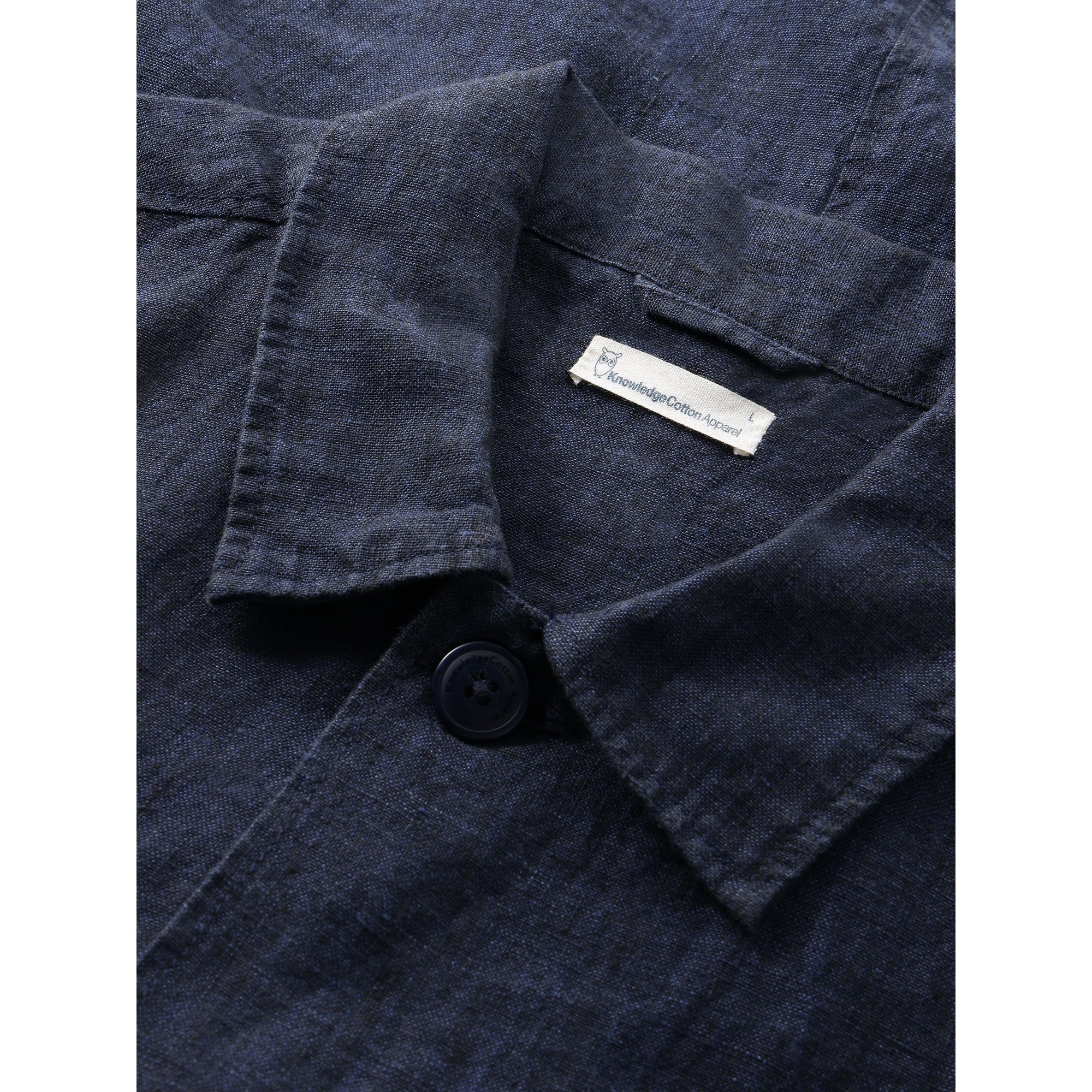 Regular-Overshirt Hemd aus Bio-Leinen- GOTS/Vegan