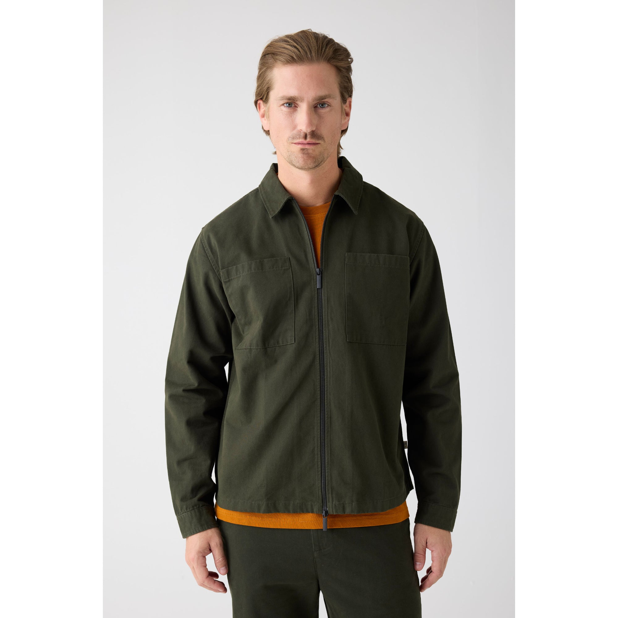 Twill-Overshirt Hemdjacke aus Bio-Baumwolle GOTS/Vegan