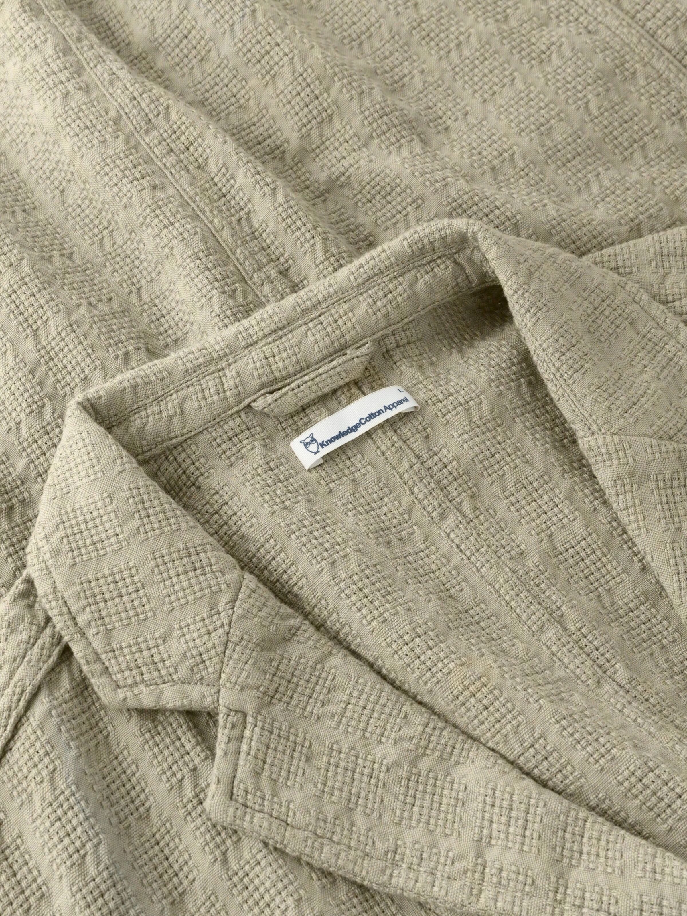Lockerer Blazer mit Struktur aus Bio-Baumwolle