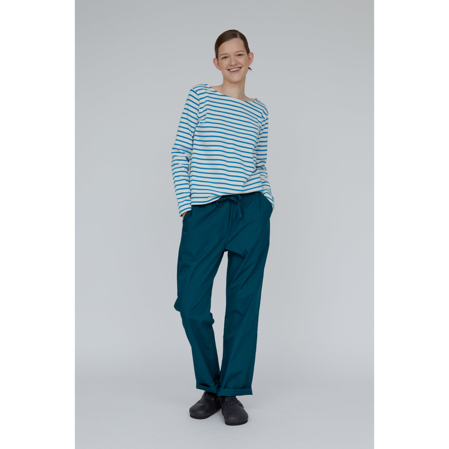 Gestreiftes Langarmshirt BRETON aus Bio-Baumwolle