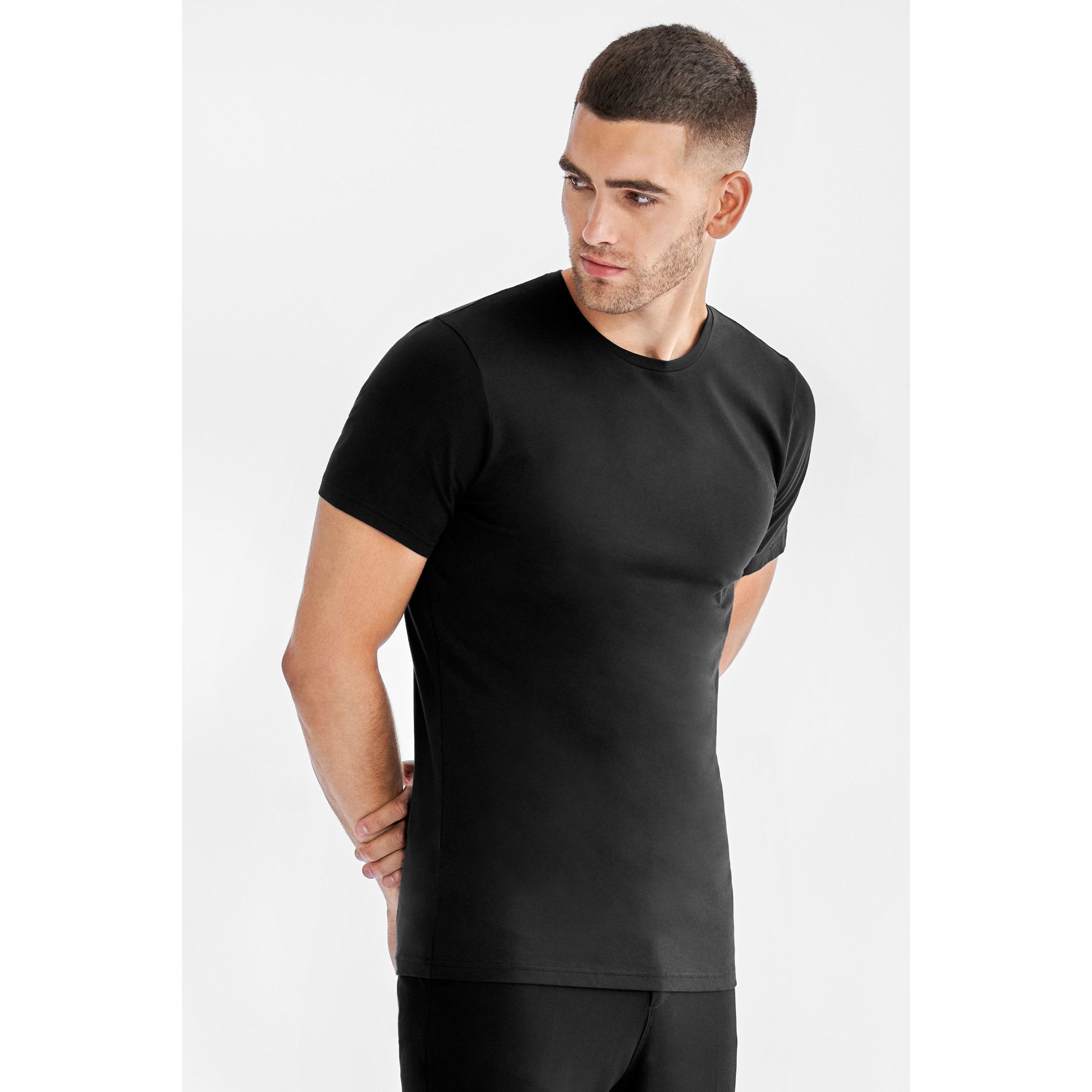 2-Pack T-Shirts CREW NECK Slim aus Bio-Baumwolle