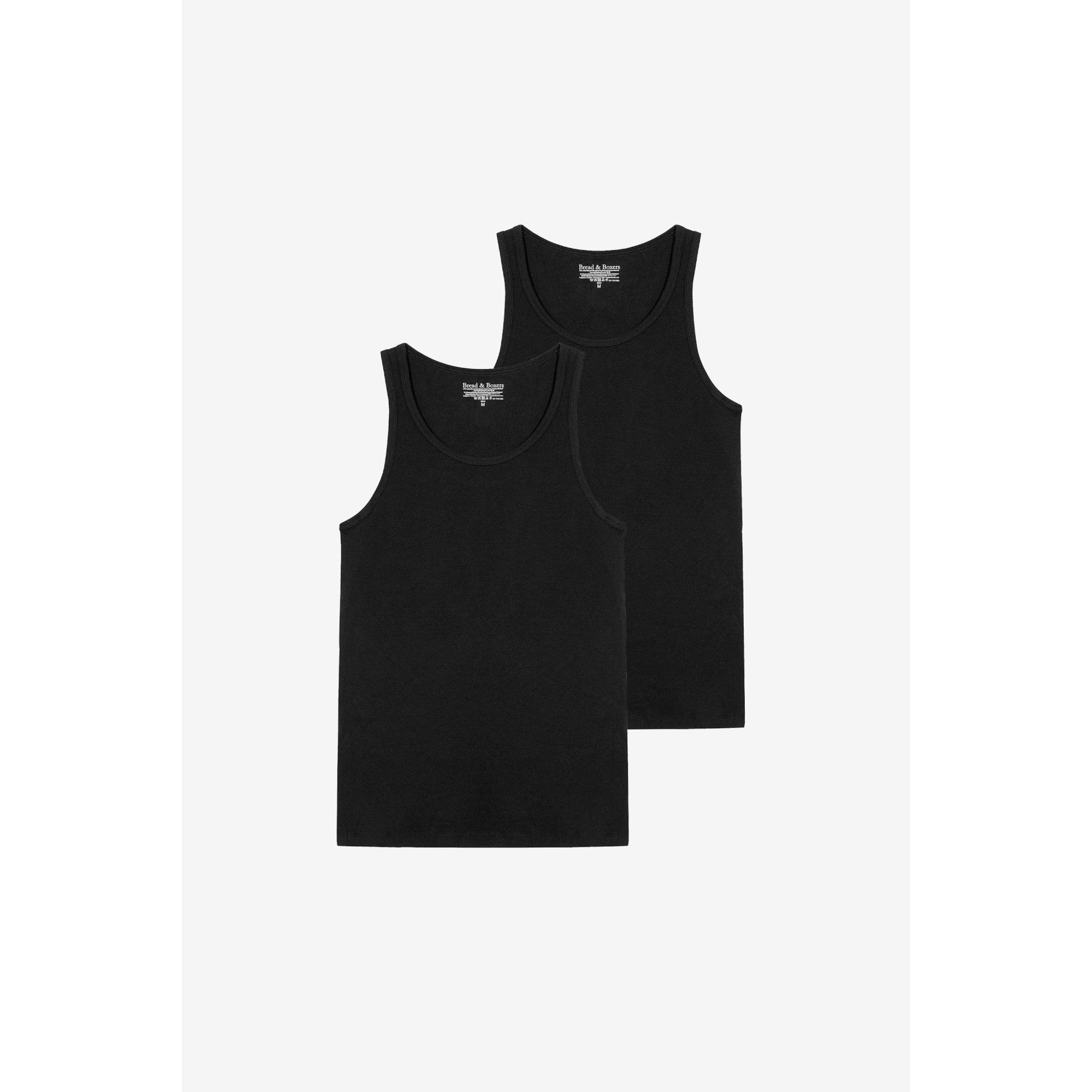 2-Pack Tanktops RIBBED aus Bio-Baumwolle