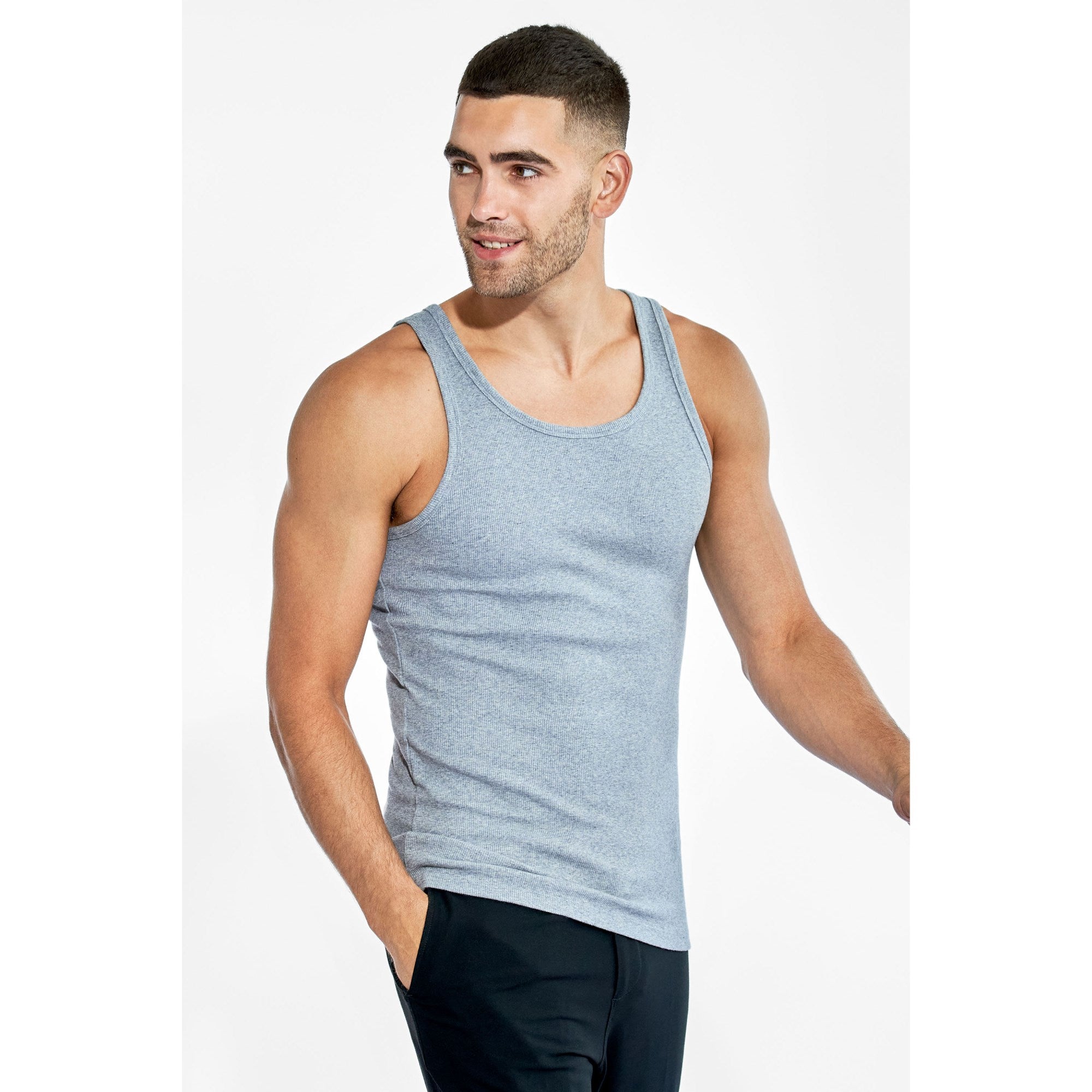 2-Pack Tanktops RIBBED aus Bio-Baumwolle