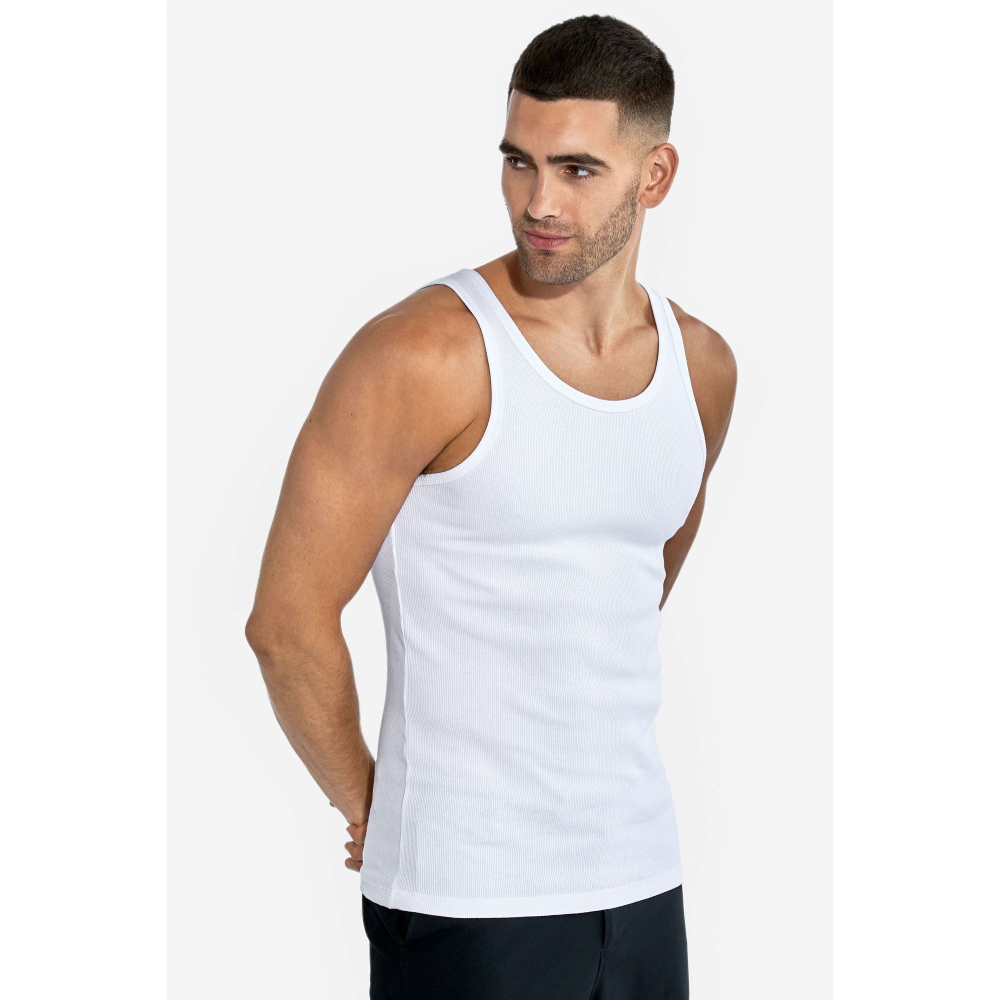 2-Pack Tanktops RIBBED aus Bio-Baumwolle