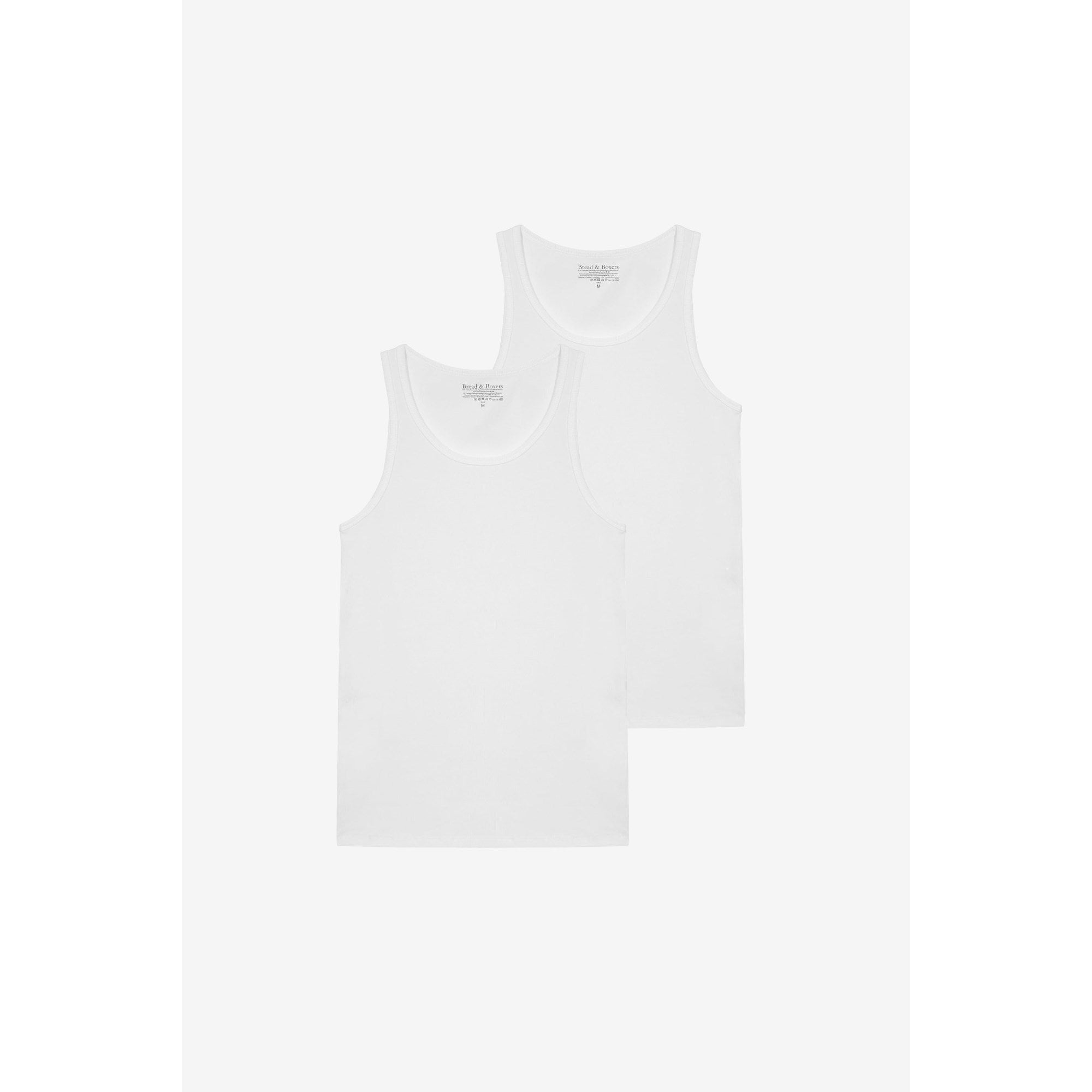 2-Pack Tanktops RIBBED aus Bio-Baumwolle