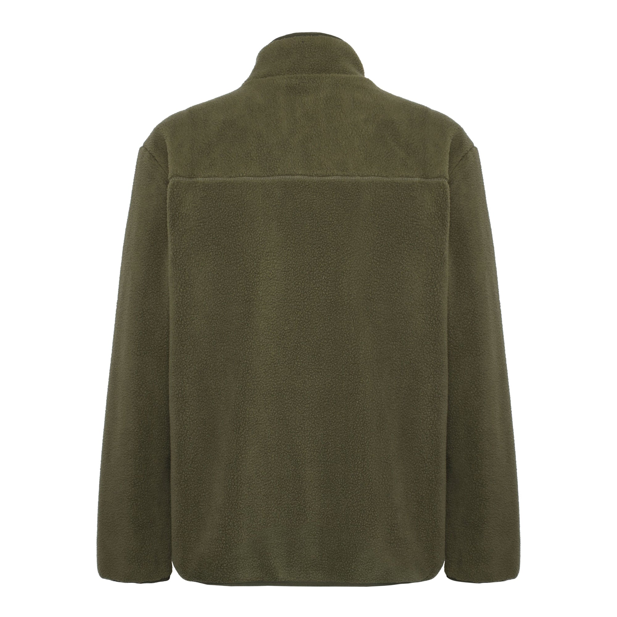 Lockere Fleecejacke mit Reißverschluss - receycelt - GRS/Vegan