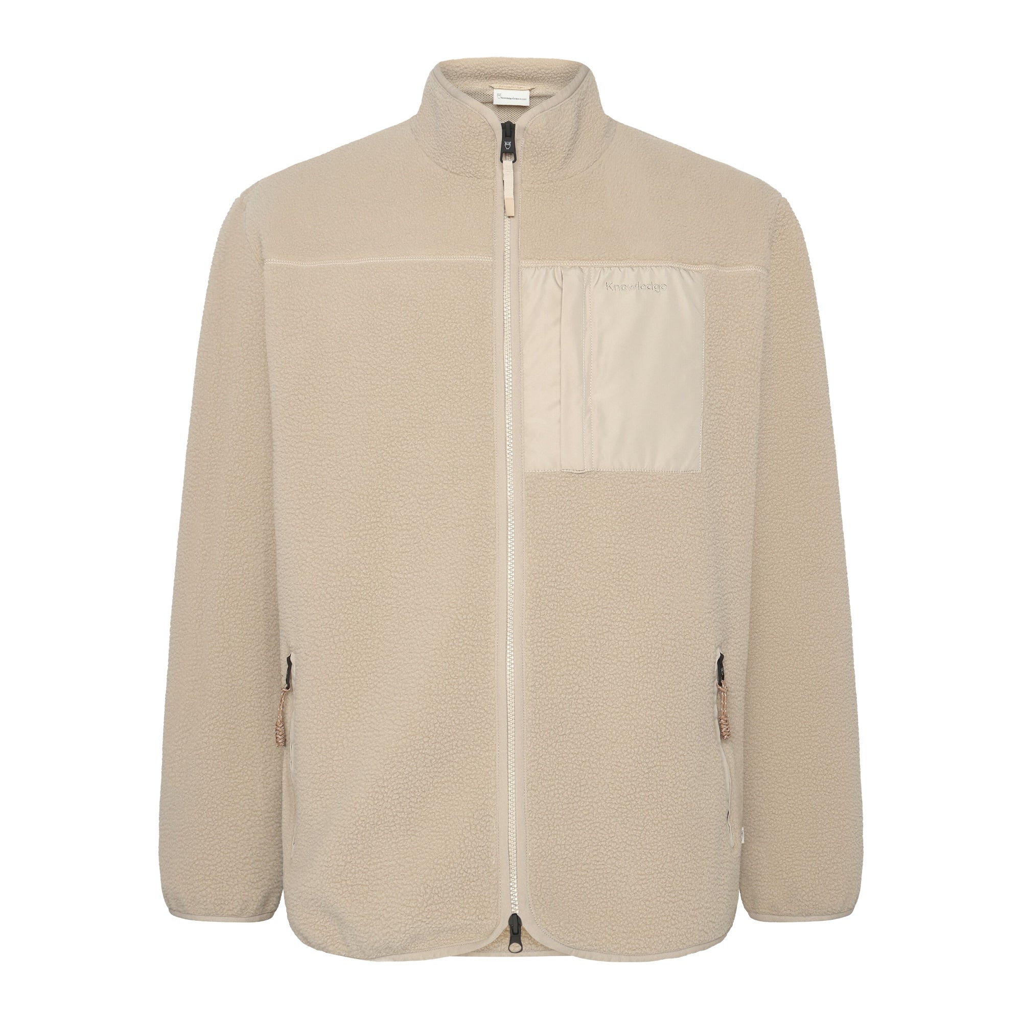 Lockere Fleecejacke mit Reißverschluss - receycelt - GRS/Vegan