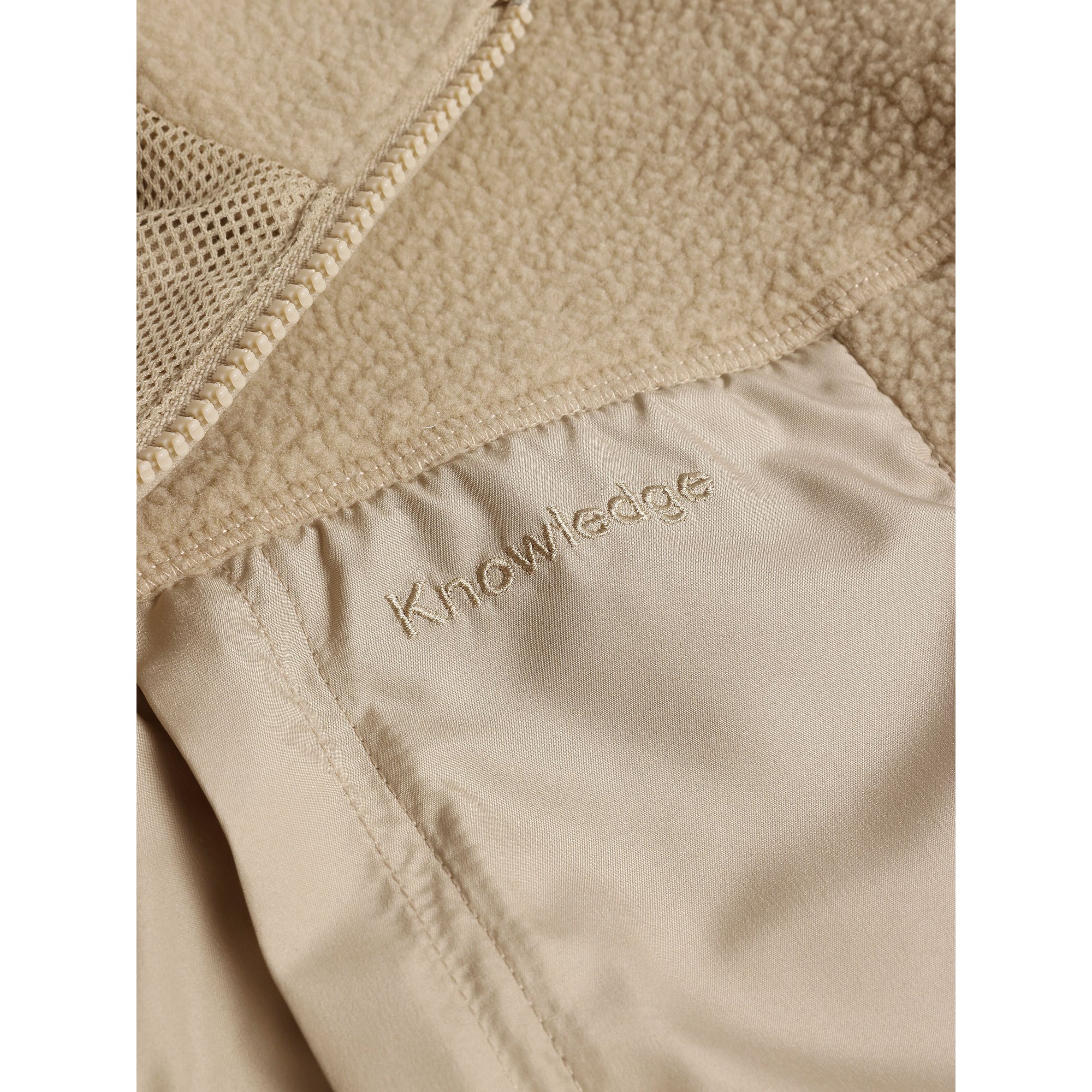 Lockere Fleecejacke mit Reißverschluss - receycelt - GRS/Vegan