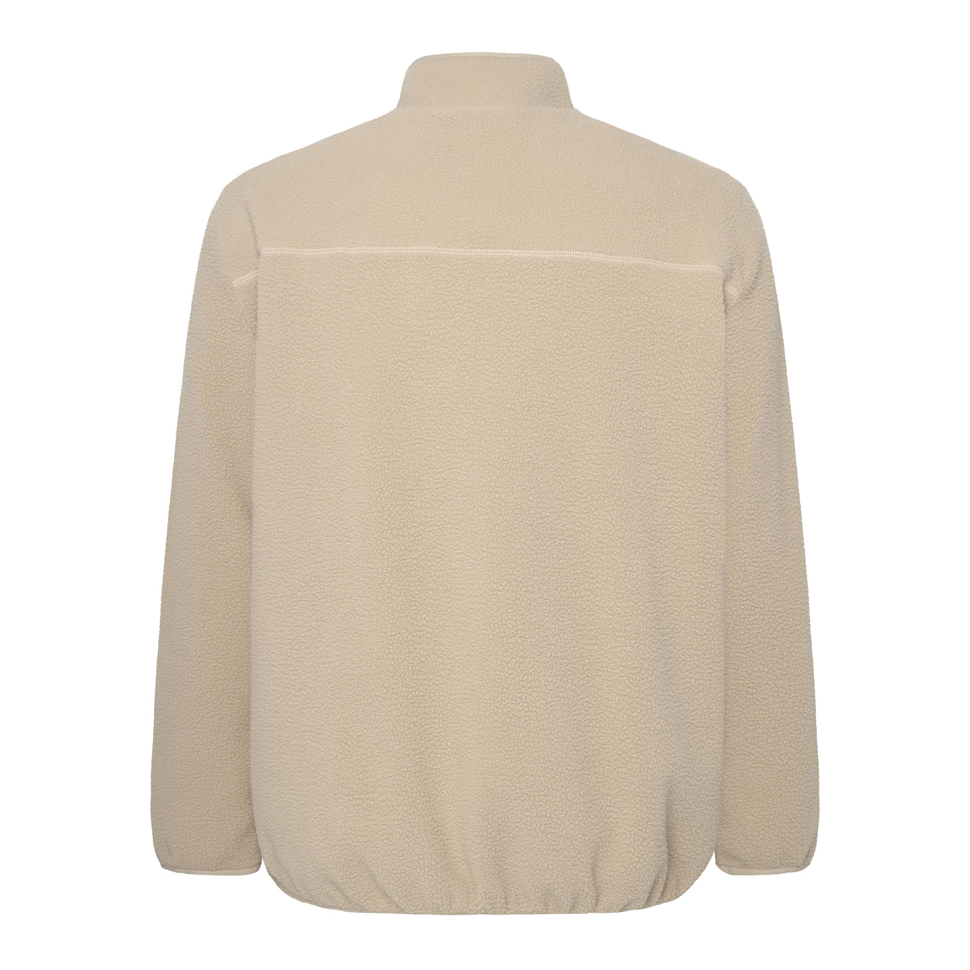 Lockere Fleecejacke mit Reißverschluss - receycelt - GRS/Vegan