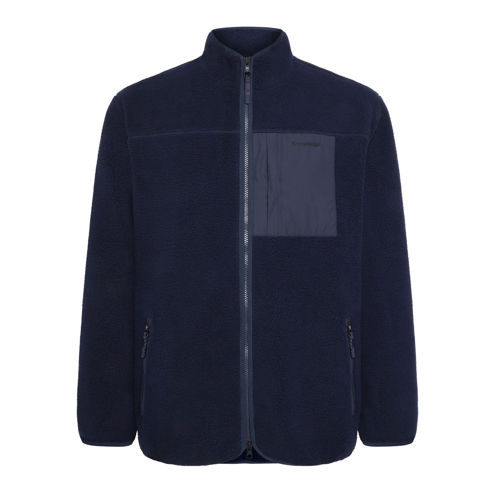 Lockere Fleecejacke mit Reißverschluss - receycelt - GRS/Vegan