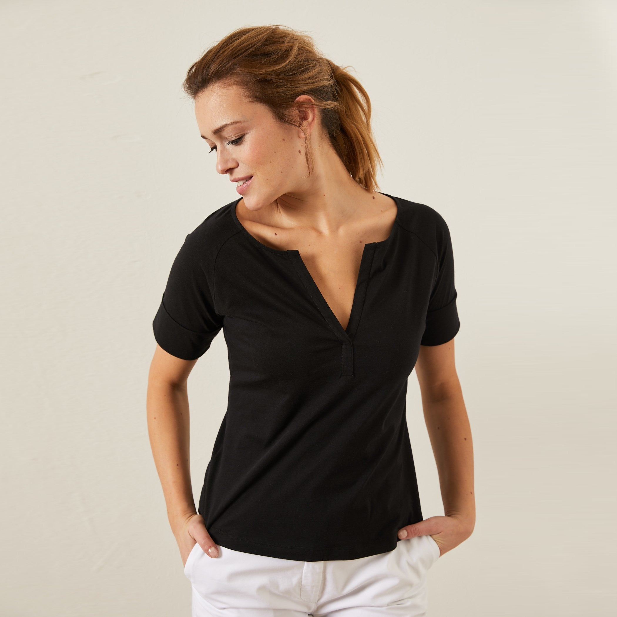 Halbarmshirt aus Bio-Baumwolle GOTS