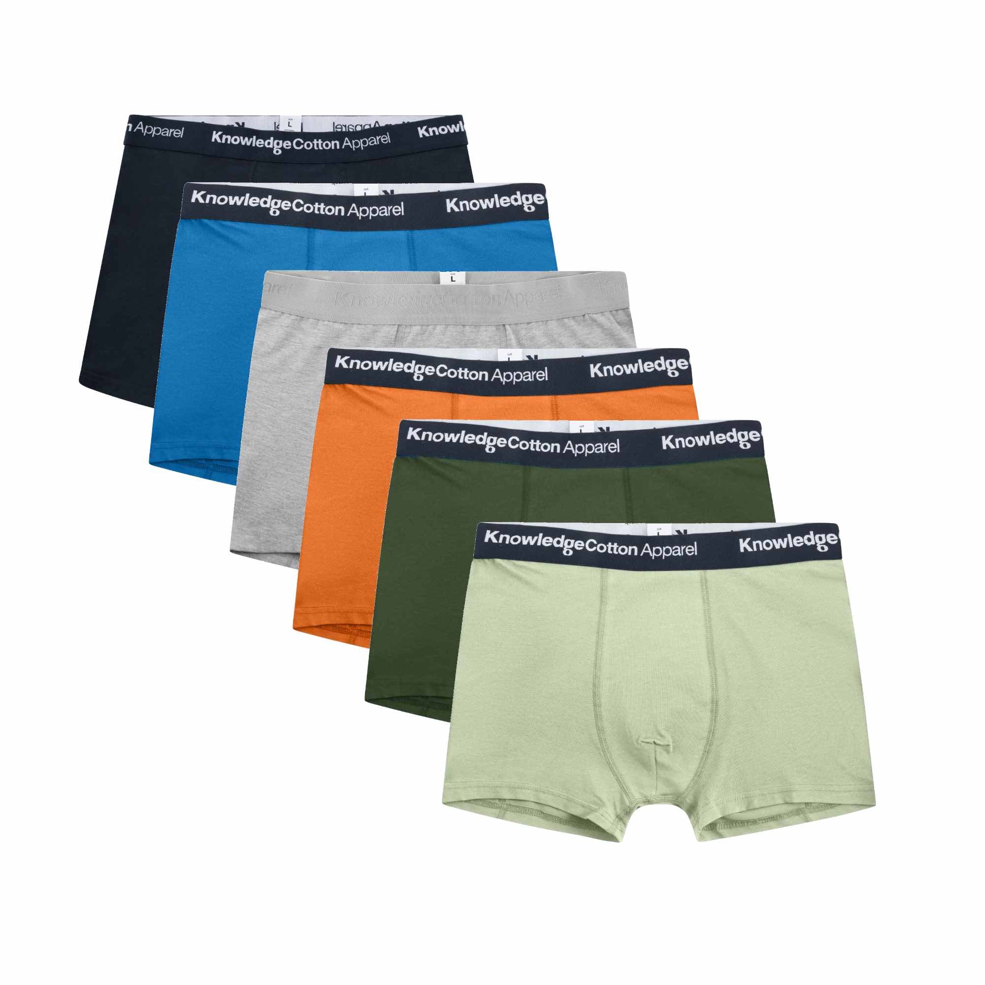 6-Pack Boxershorts MIXED aus Bio-Baumwolle