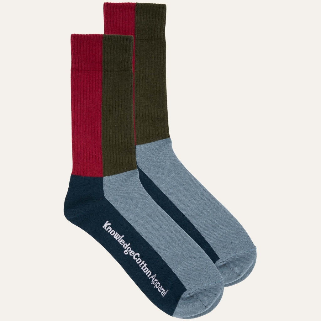 2-Pack Socken BLOCK mit Bio-Baumwolle