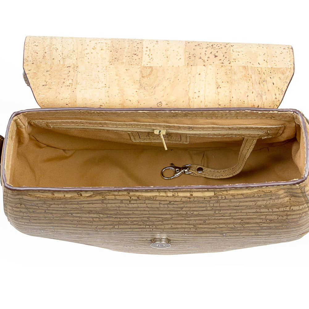 Kork Umhängetasche SADDLE BAG - Zebra