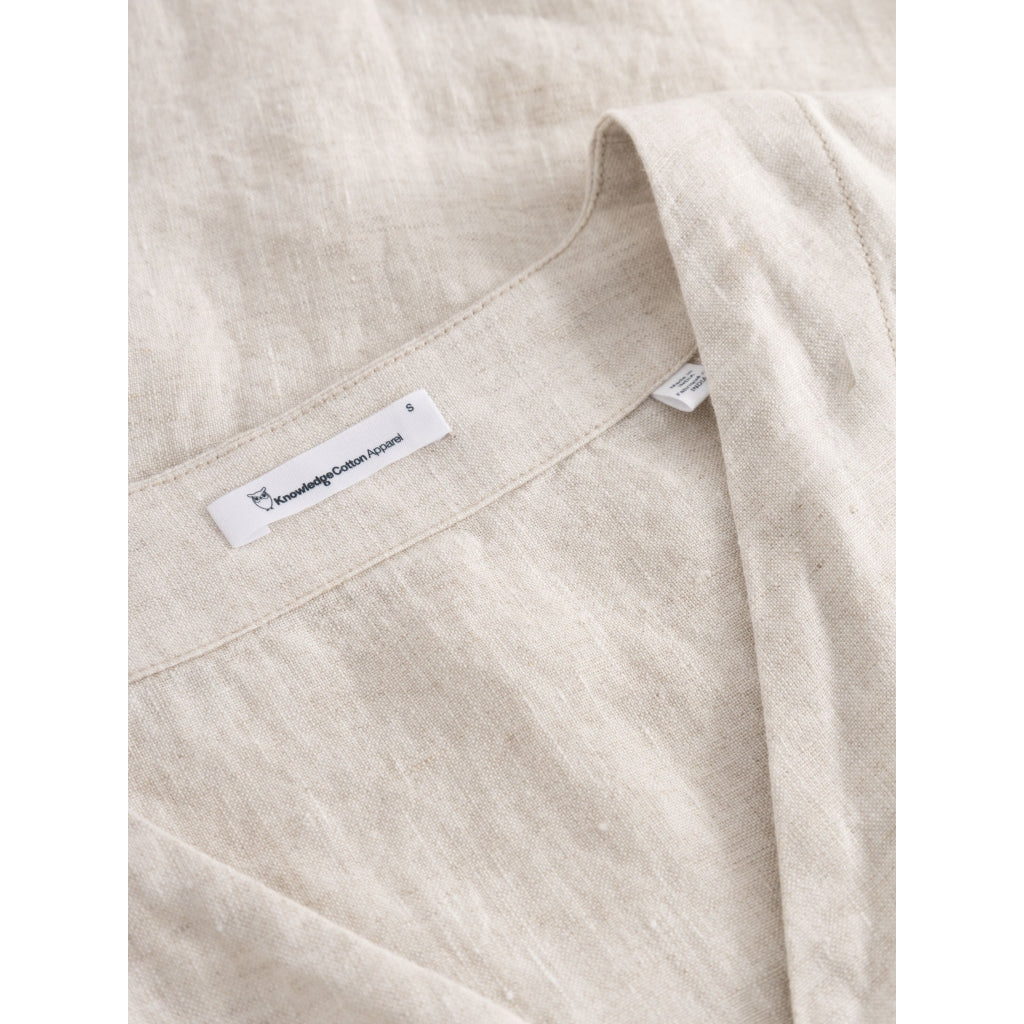Jumpsuit mit V-Ausschnitt aus Bio-Leinen
