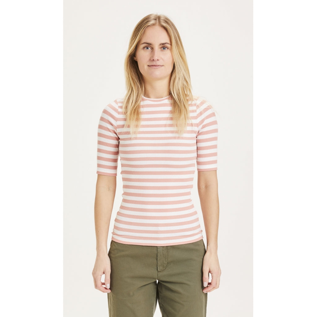 Halbarm-Shirt Canna Gestreift