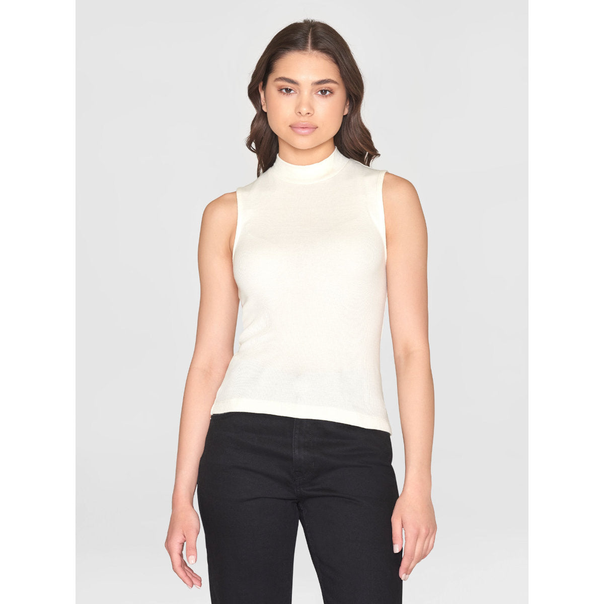 Ripptop HIGH NECK aus Bio-Baumwolle