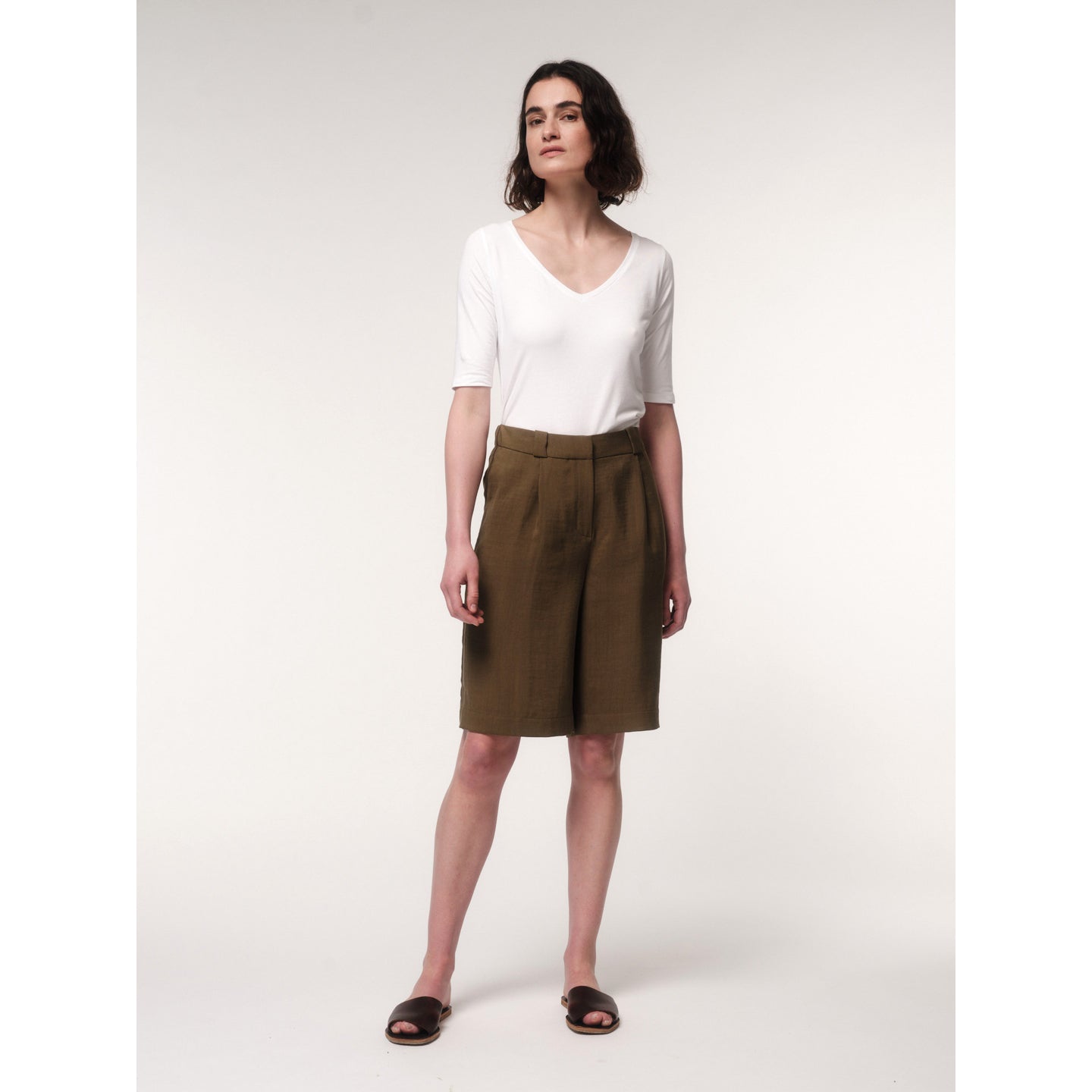 Bermuda aus TENCEL™ und recyceltem Polyester